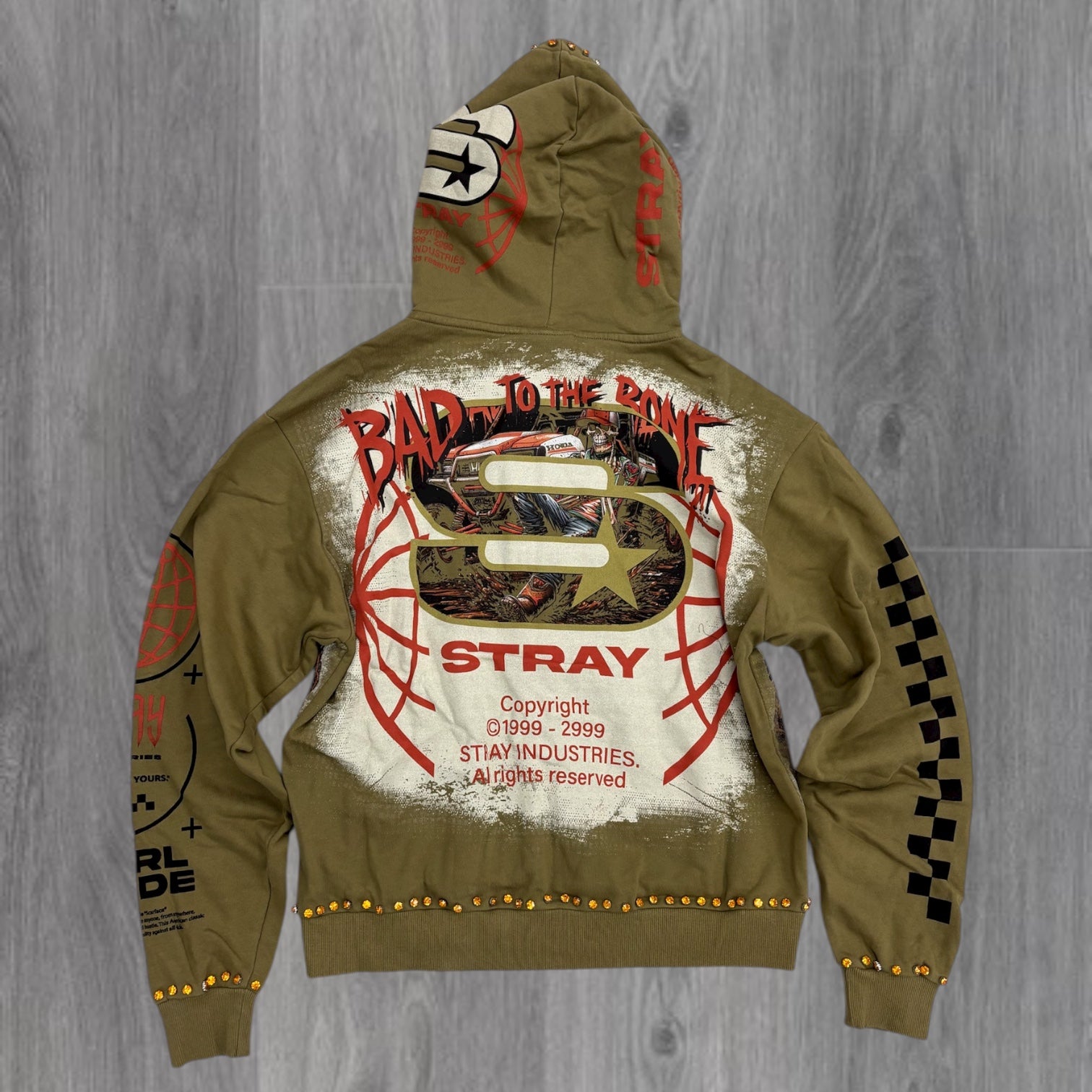 Stray - ATV Zip Up Hoodie - OLV - 1554