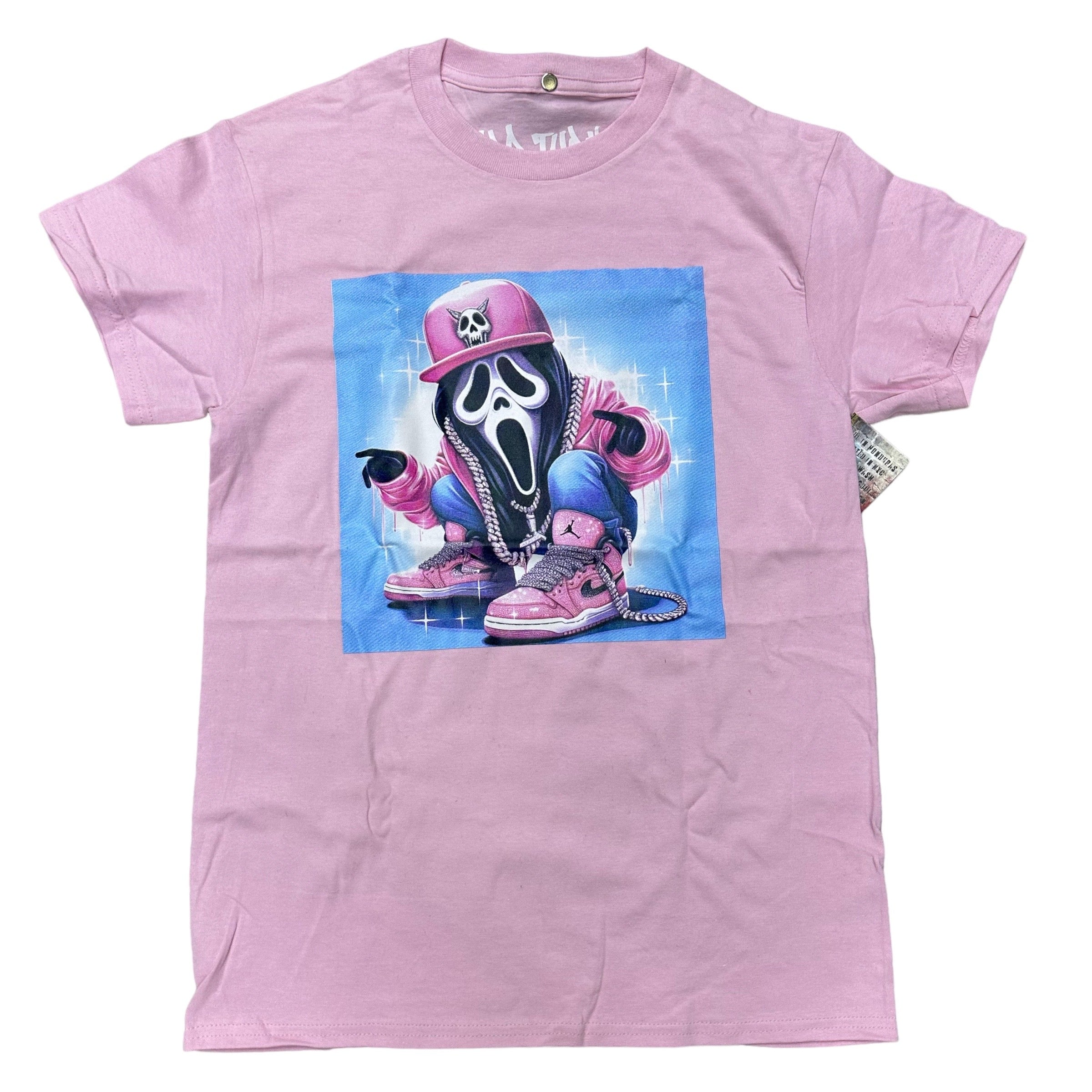 Hard  sneaker screem S/S T-Shirt Pink