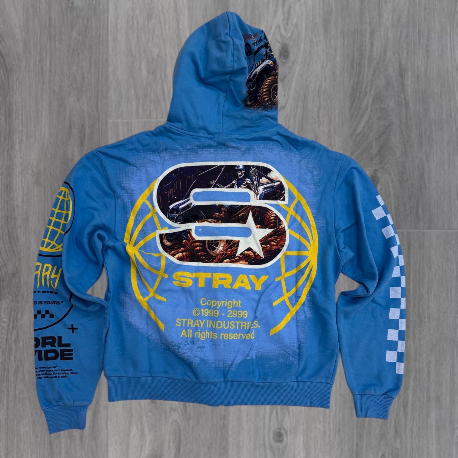Stray - ATV Zip Up Hoodie - Blue Wave - 1547