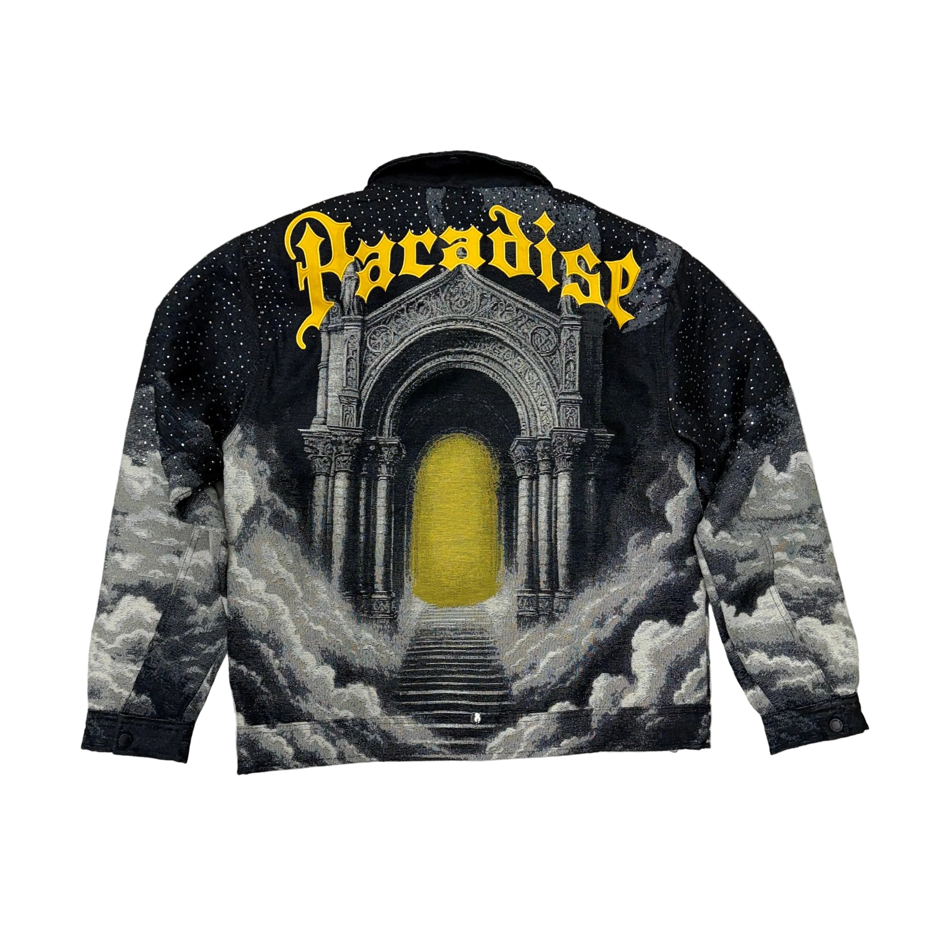 Rebel - PARADISE GATE Tapestry Lt.Jacket- Black - 556