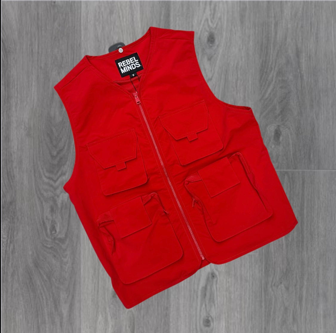 Rebel - Utility Nylon vest - Red - 510