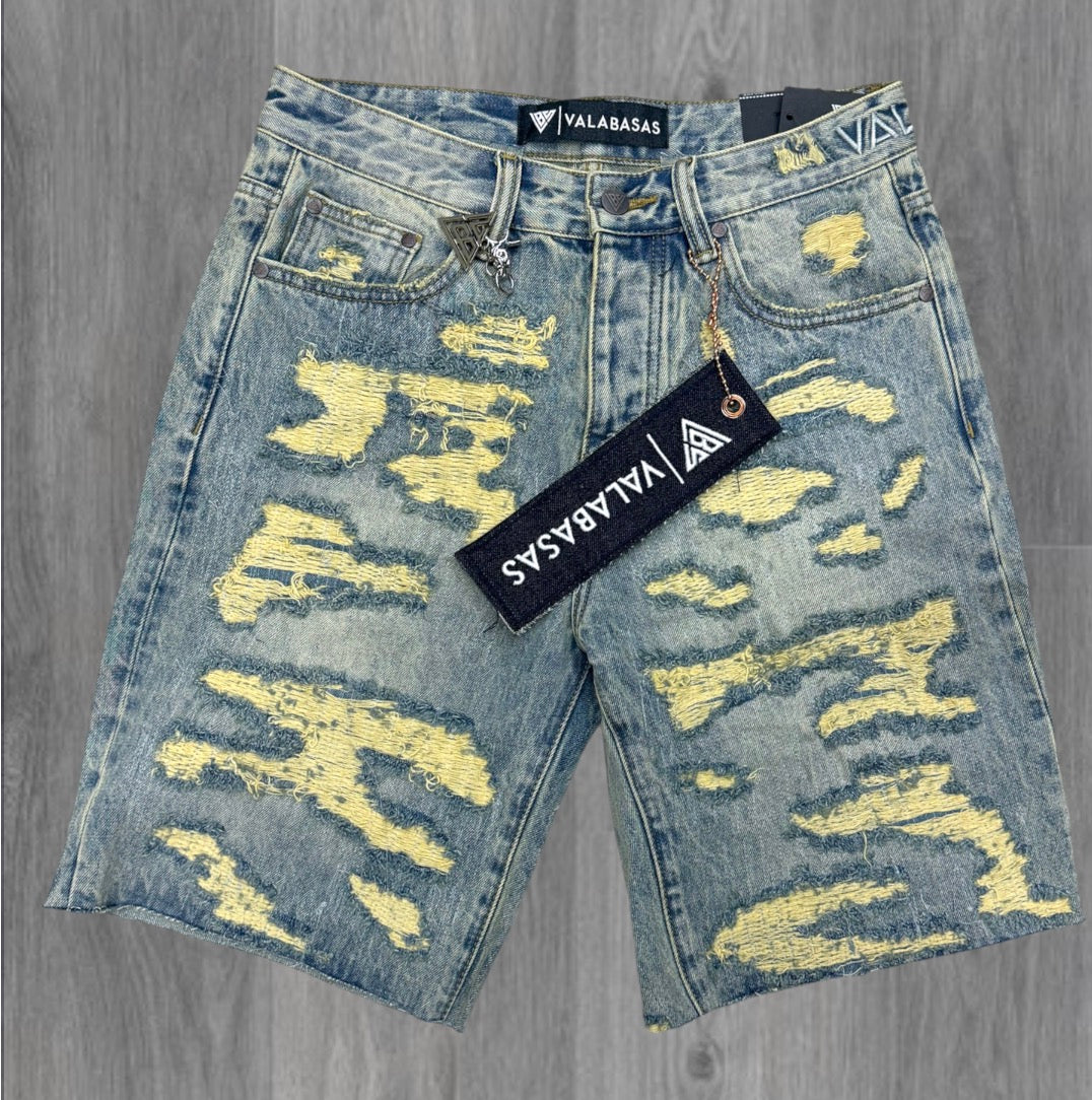 Valabasas - incise Denim Shorts - VintageWash - 1009 z