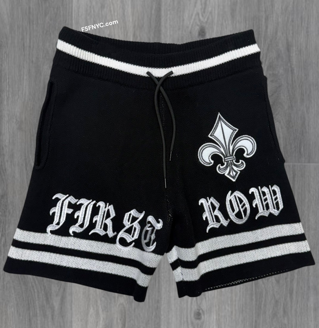 FR - Sacred Vow knitted Shorts - Black - 1006