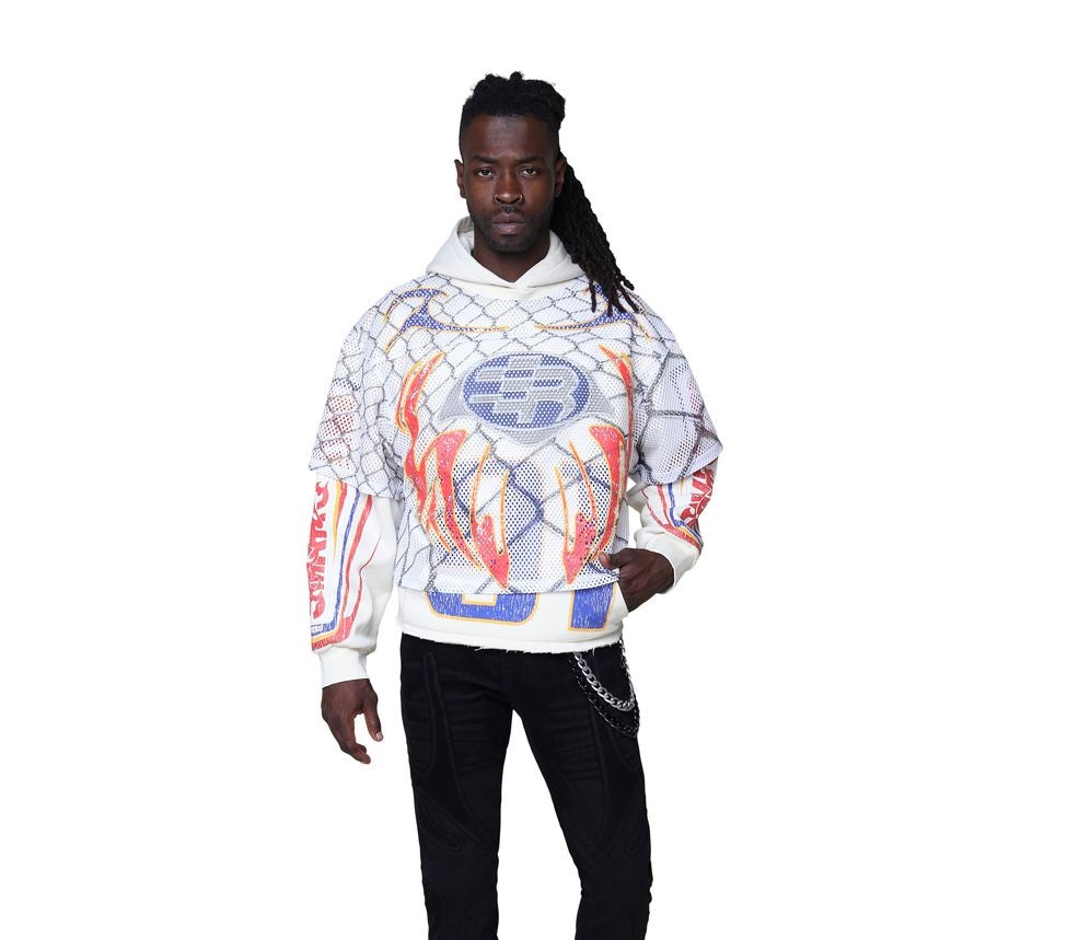 Rise - Field 2 Layer Hoodie - Ecru - 25559
