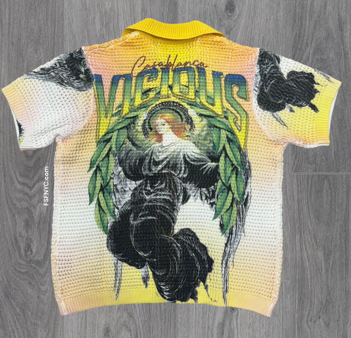 Vicious ROBY knitted Short Set Yellow VC780 781 (loose fit)