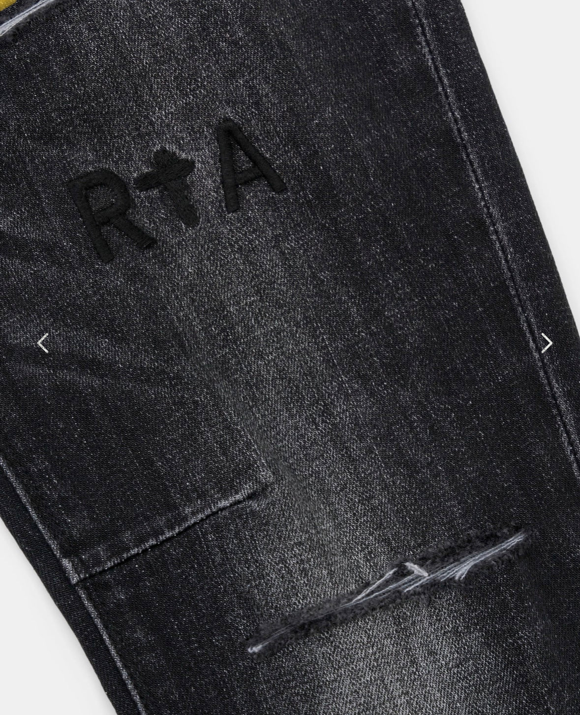 RTA Ripped Black Shadow Denim D623