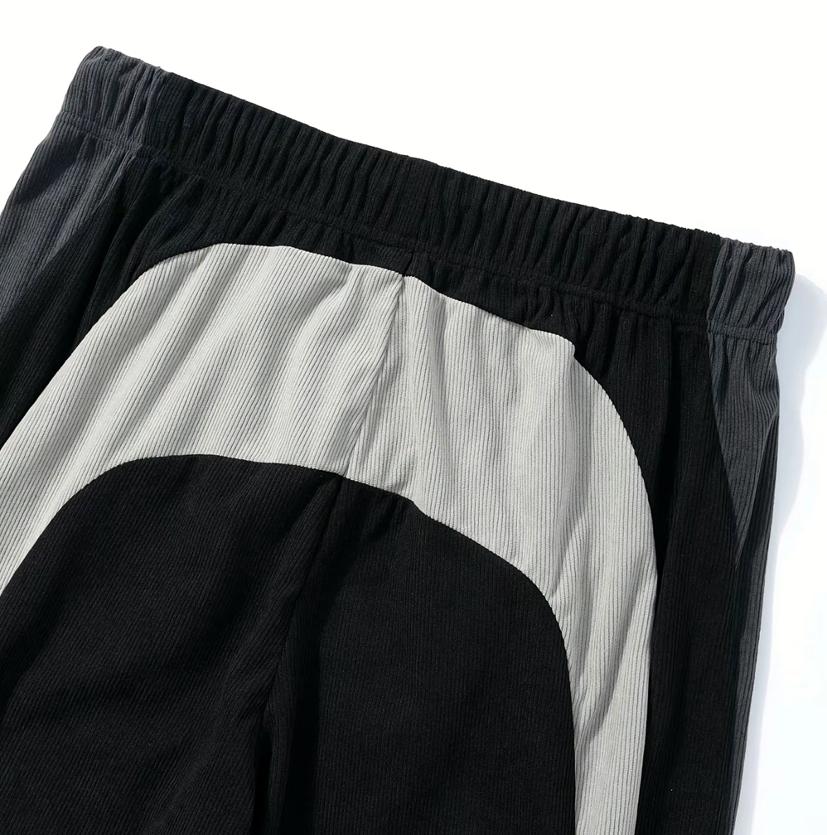 Corduroy - Flare Fit Pants - Multi Black