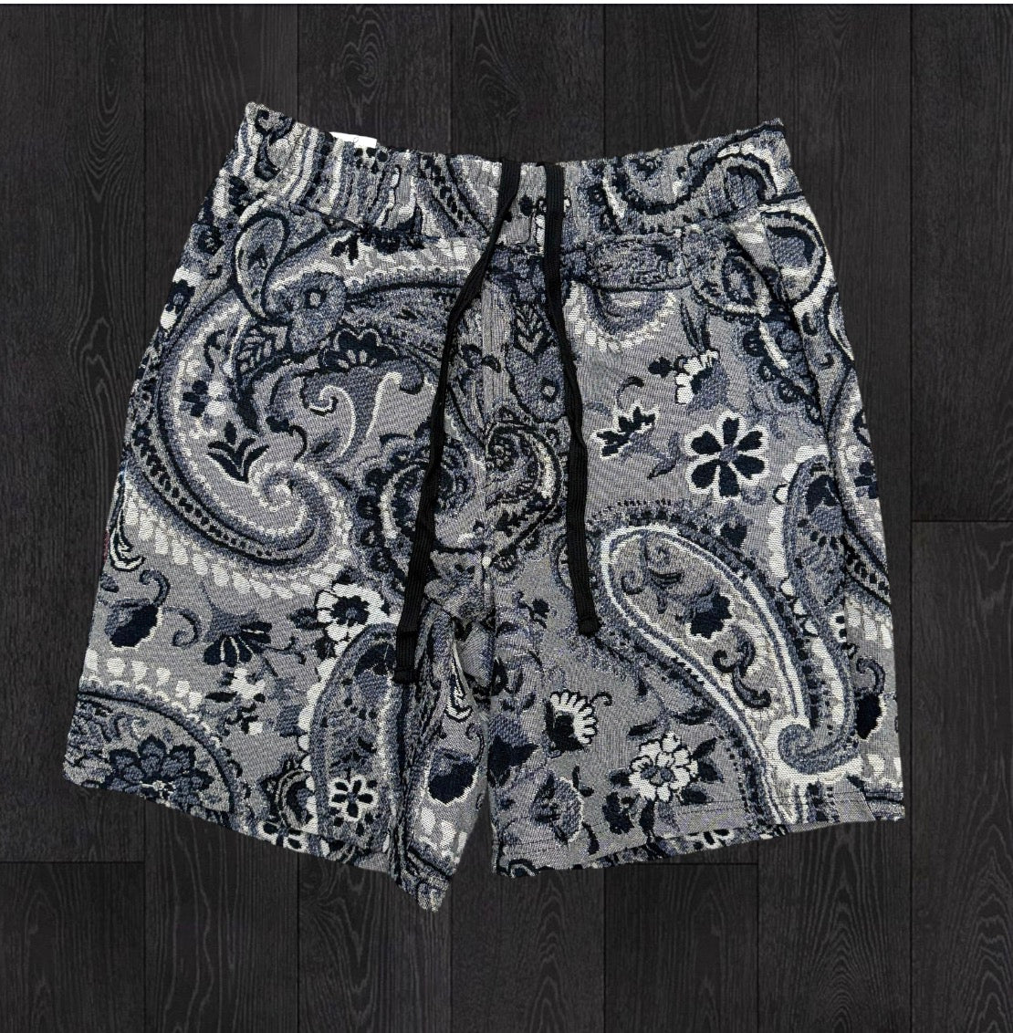 Rebel - L&S Tapestry Shorts - Black - 909