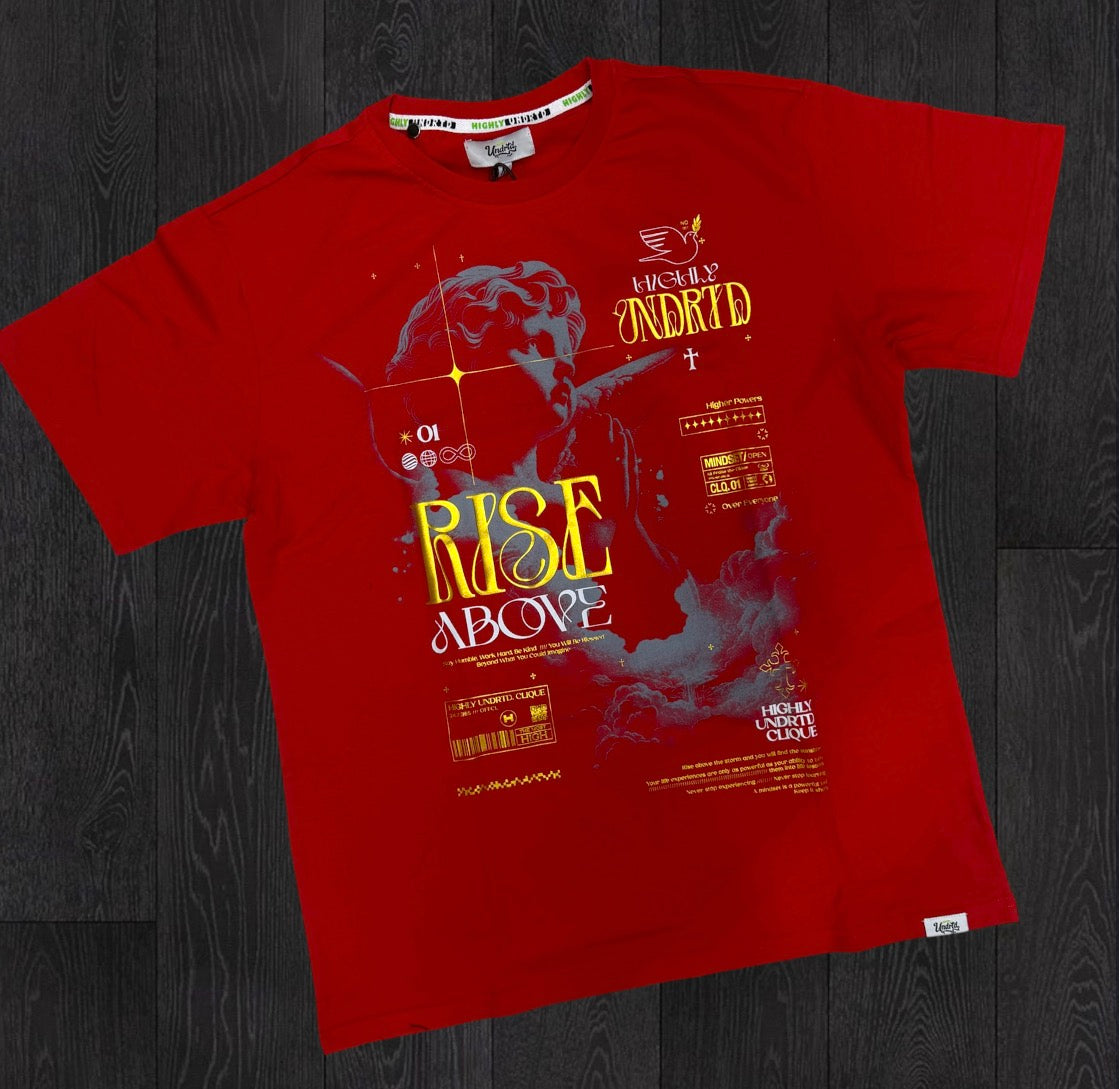 UNDRTD - Rise Above T-shirt - Red - 6100 A