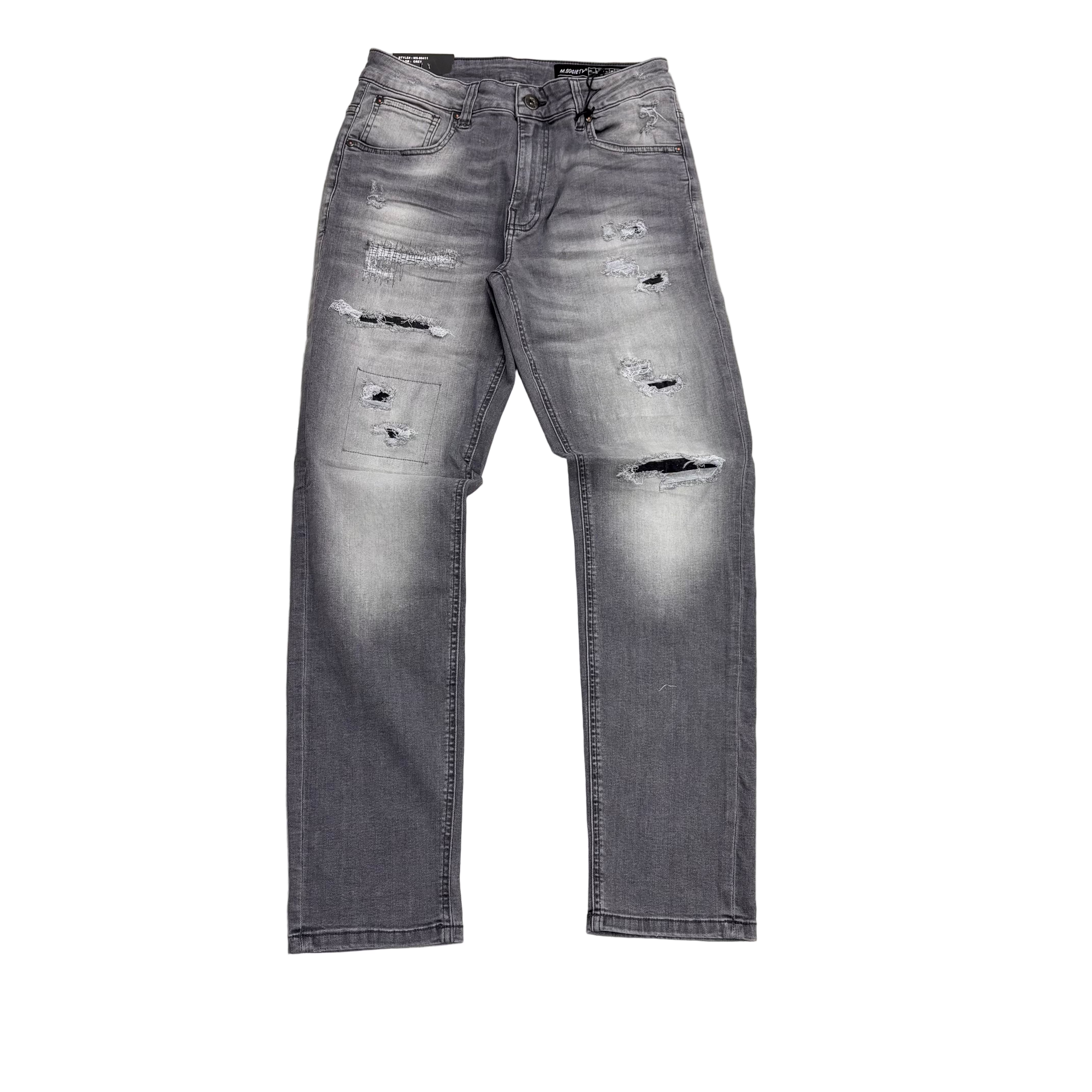 MS Denim Jeans - Skinny Fit - Grey - MS80411