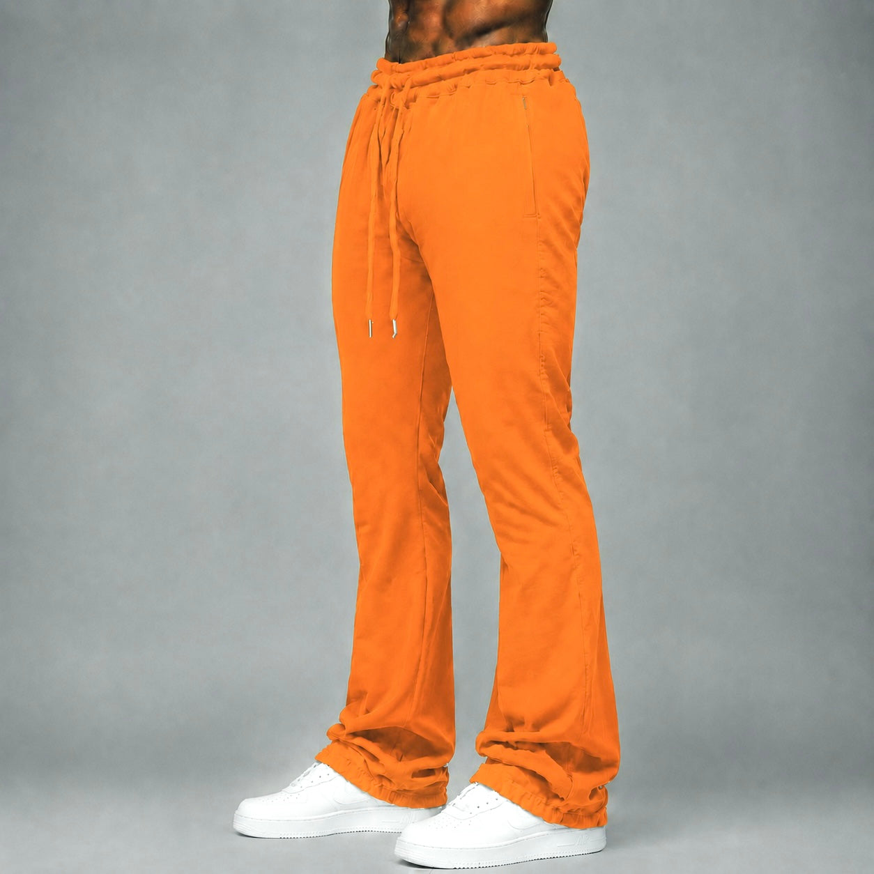 Narr - Stacked Sweat Pants - Orange - P1030