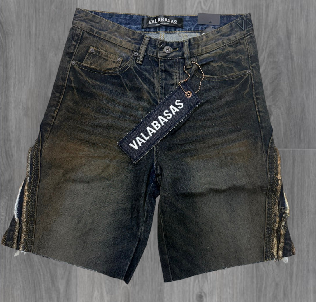Valabasas - Wrap Denim Shorts - Dirty Blue - 1031 z