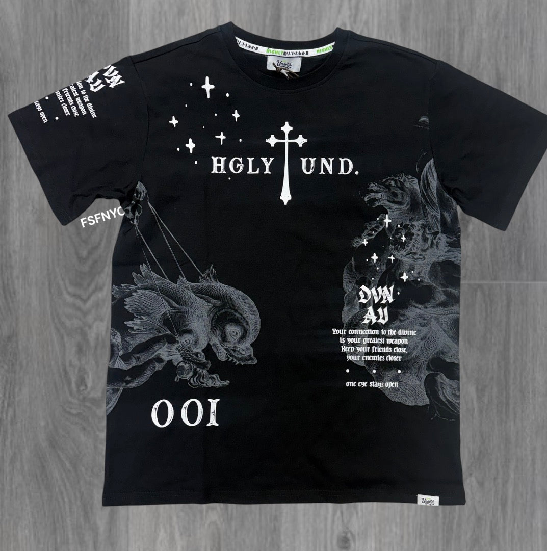 UNDRTD - Devine T-shirt - Black - 6109 A