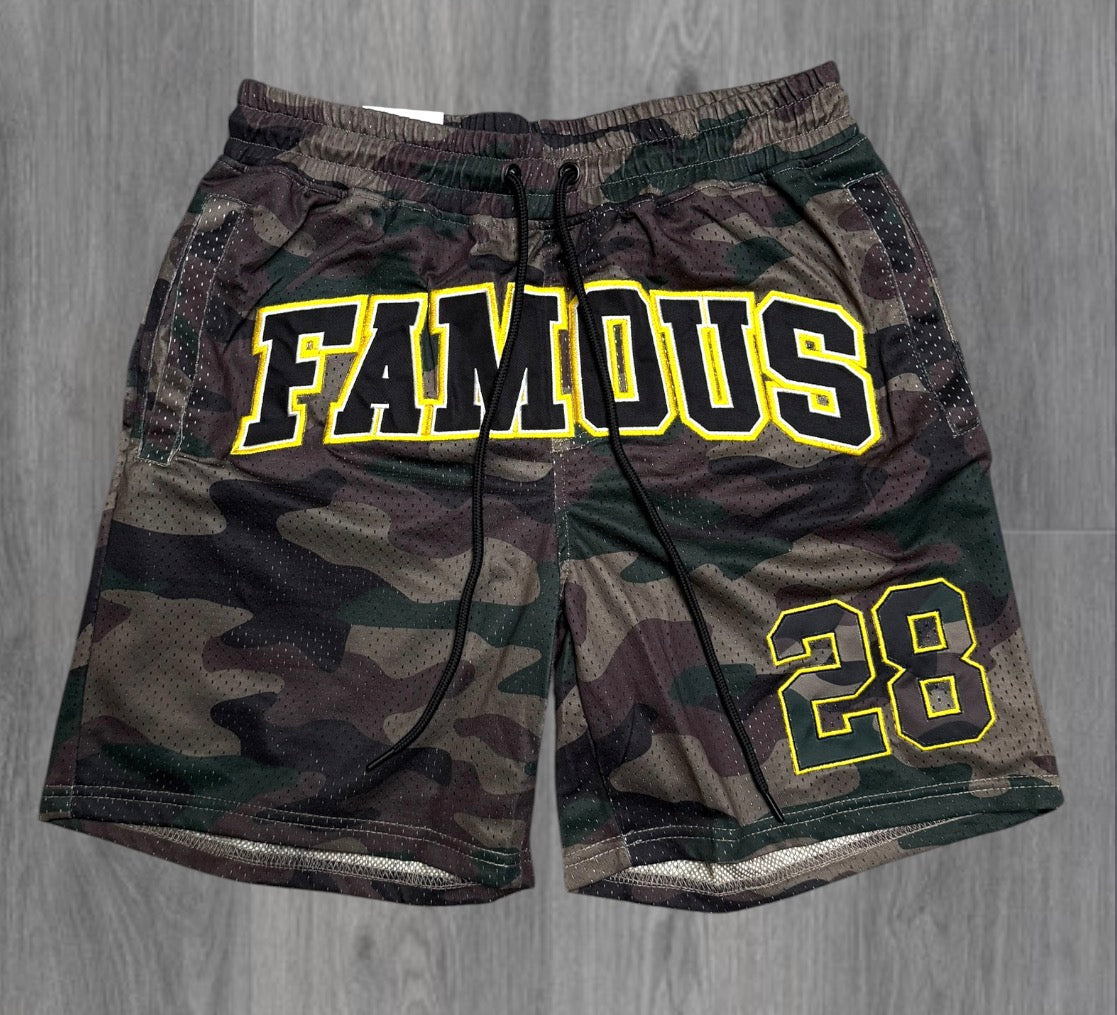 Rebel - mesh Shorts - wood Camo - 951
