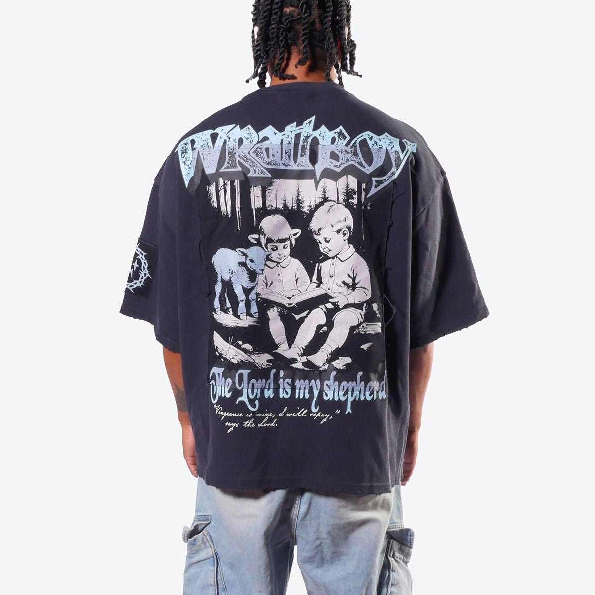 WrathBoy Lord Is My Shepherd T-shirt Black 101 M