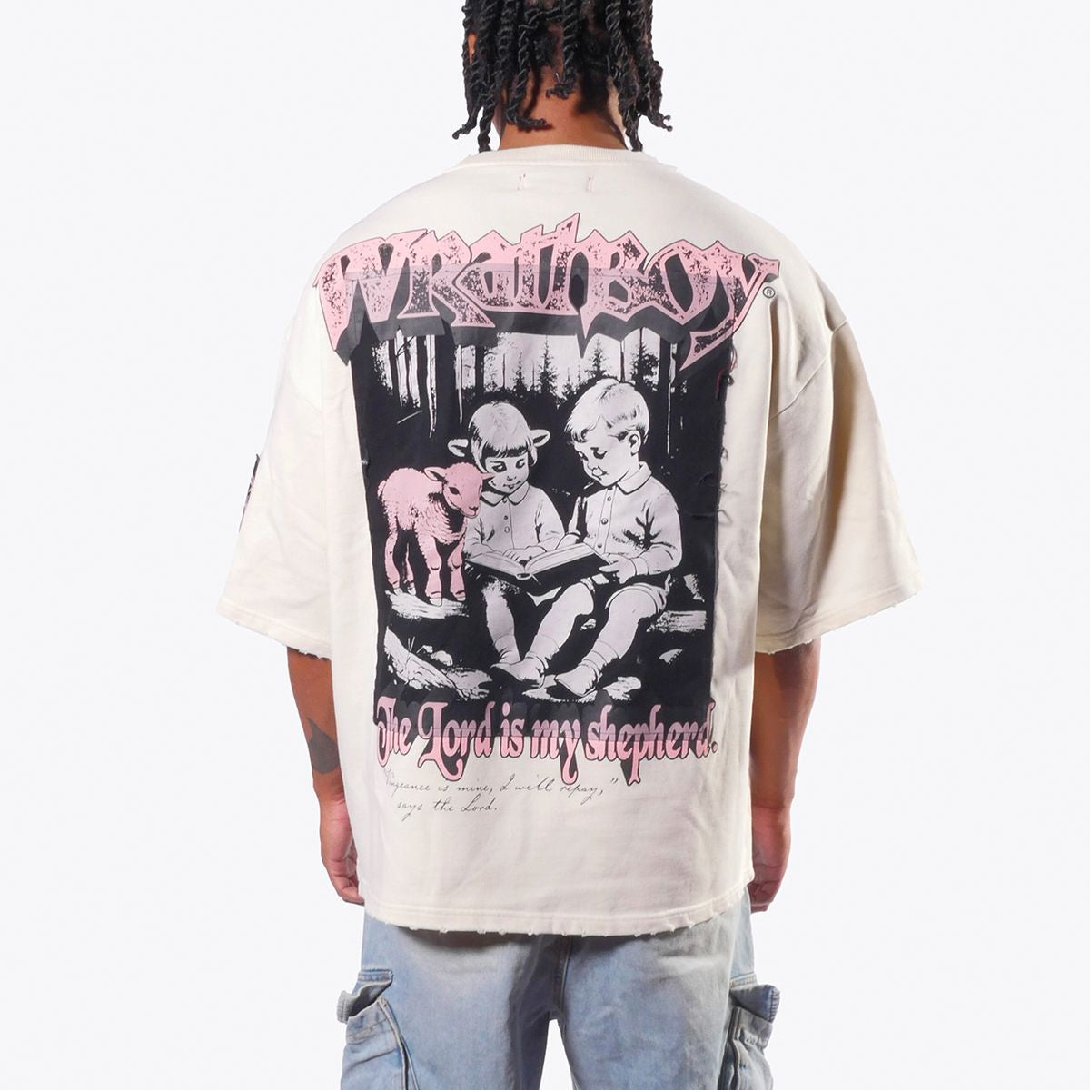 WrathBoy Lord Is My Shepherd T-shirt Cream 101