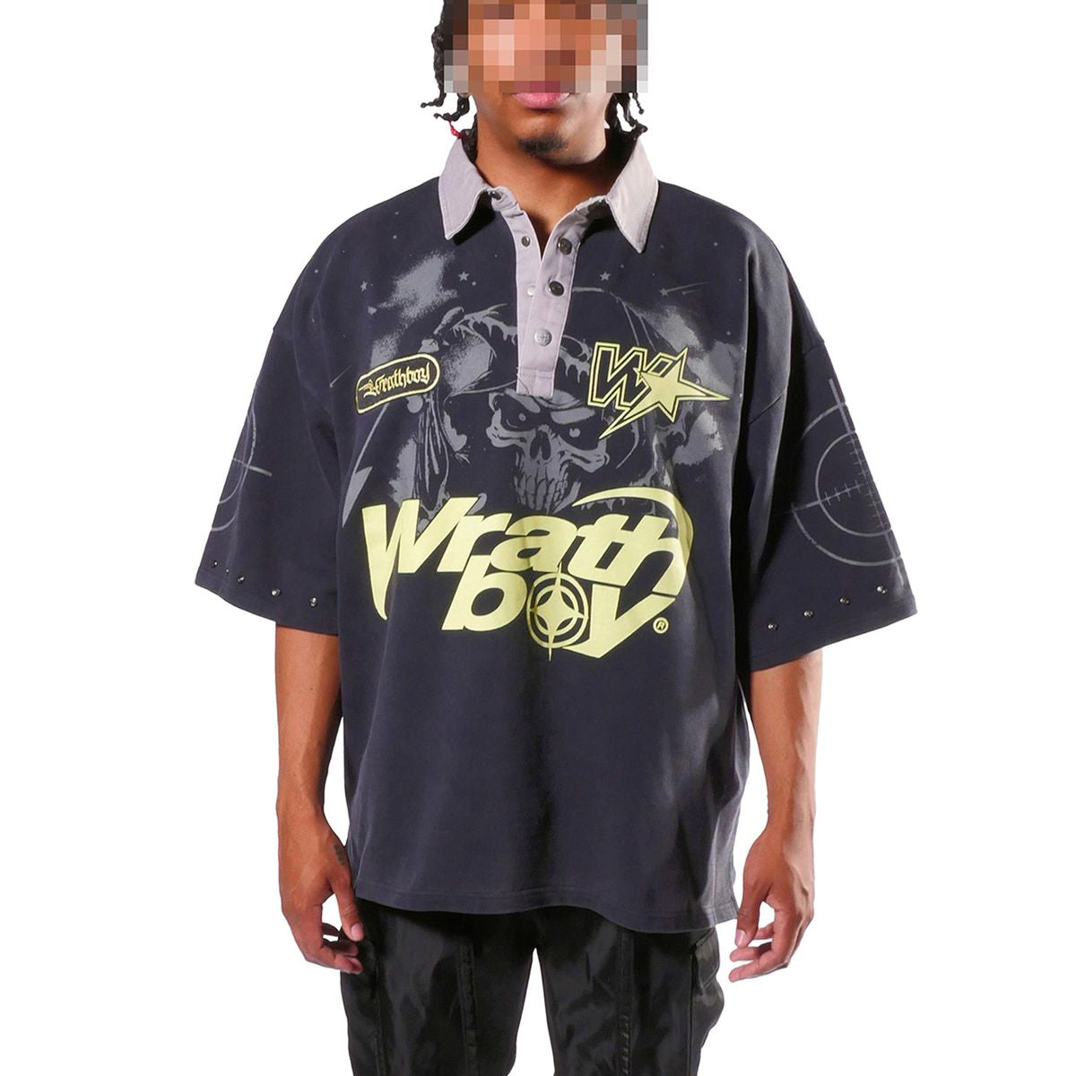 WrathBoy Kill Your Demons Polo Black 103 M