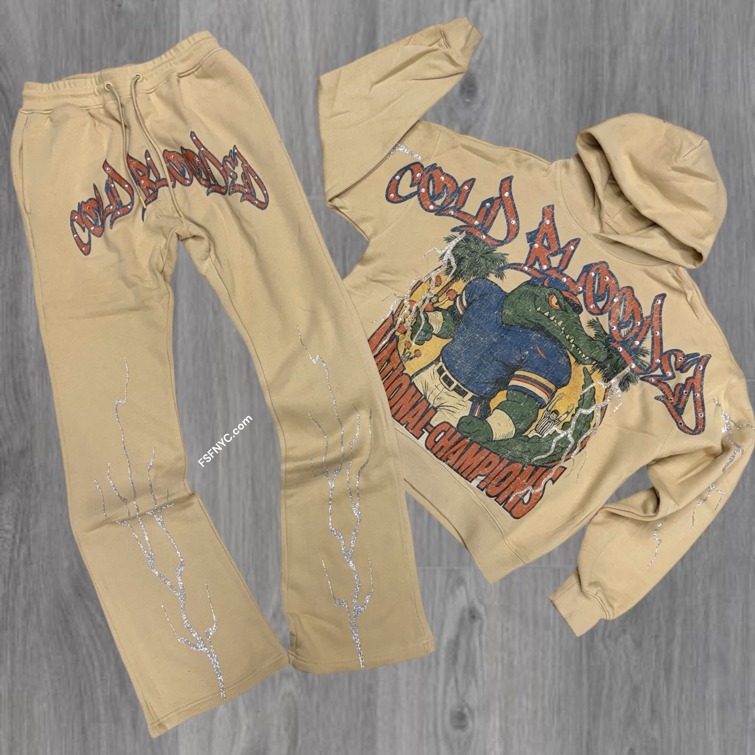 Roku - Stacked Sweat Suit - Sand - 1792