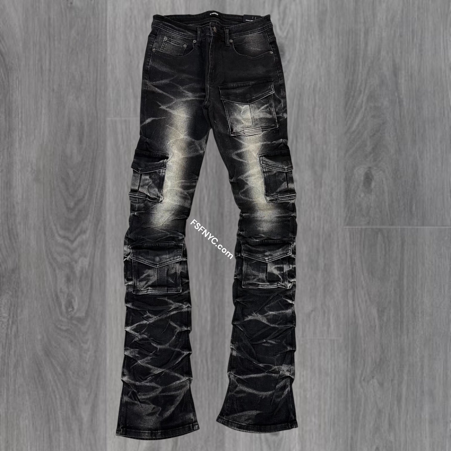 KD - Stacked Utility Denim - Smoke WAX Black -2056B