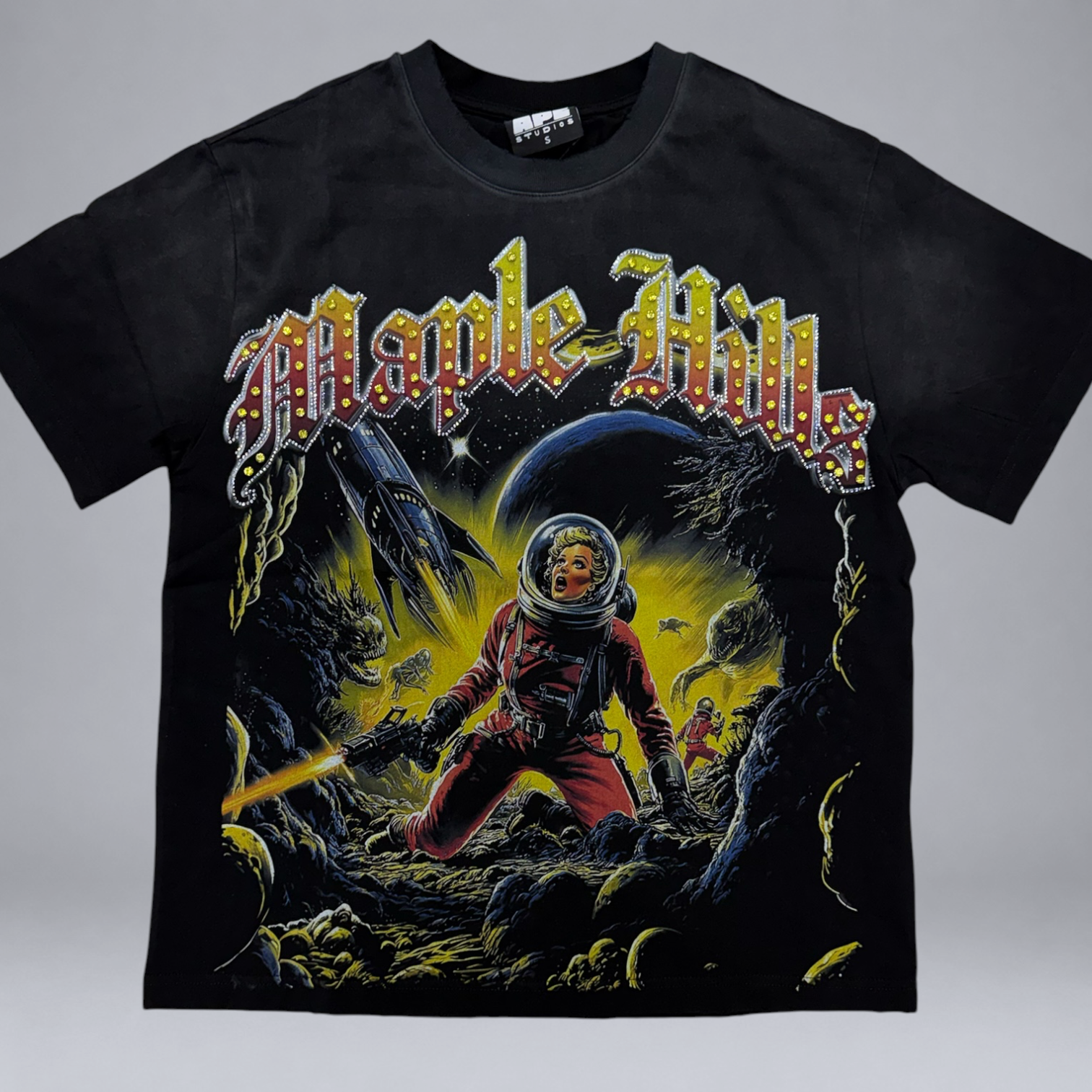 Space -Astro T-shirt - Black - TS05