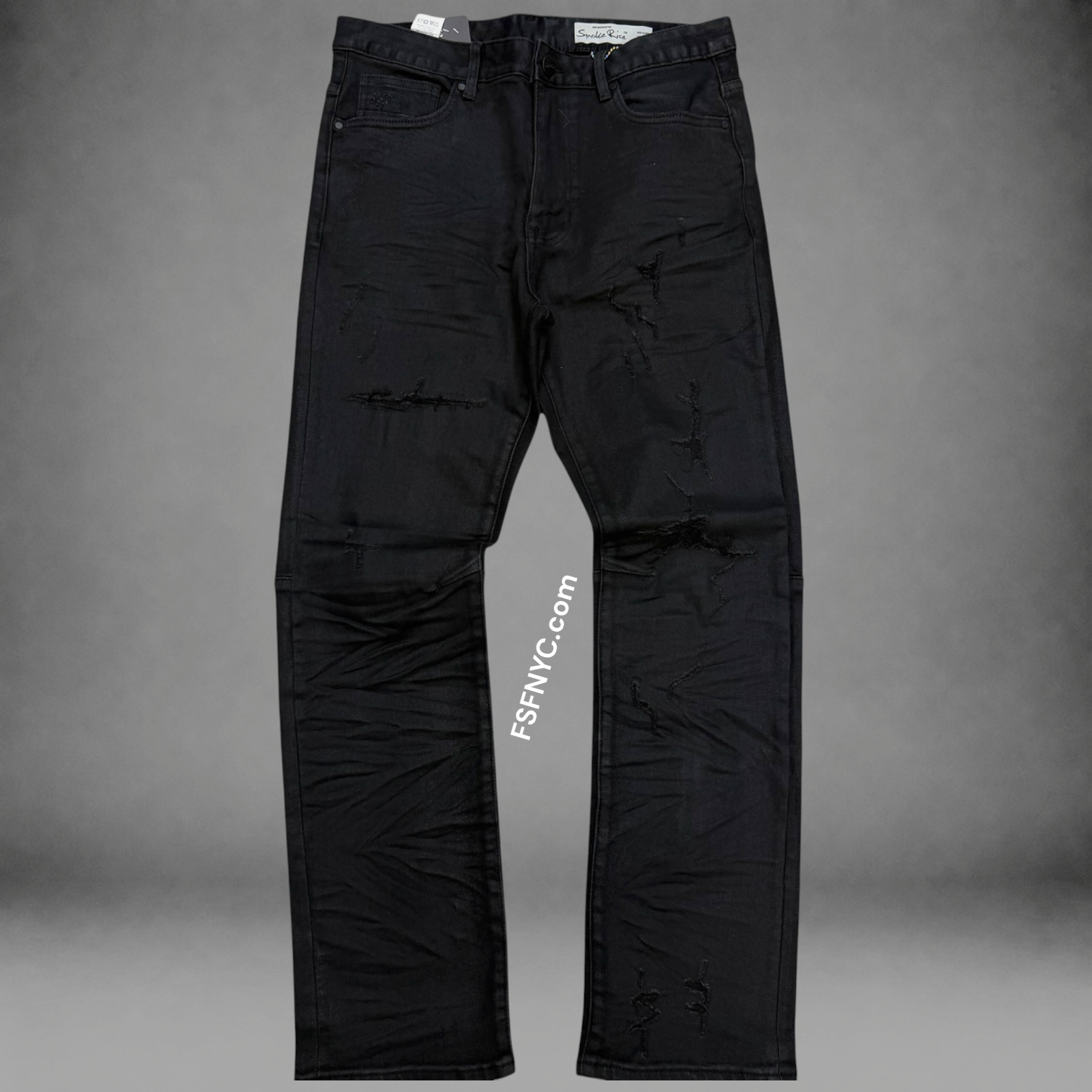Rise - Distress Denim - G Black 25508