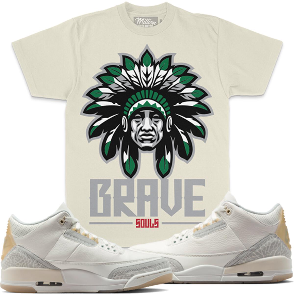 Motive Brave Souls T-shirt Cream