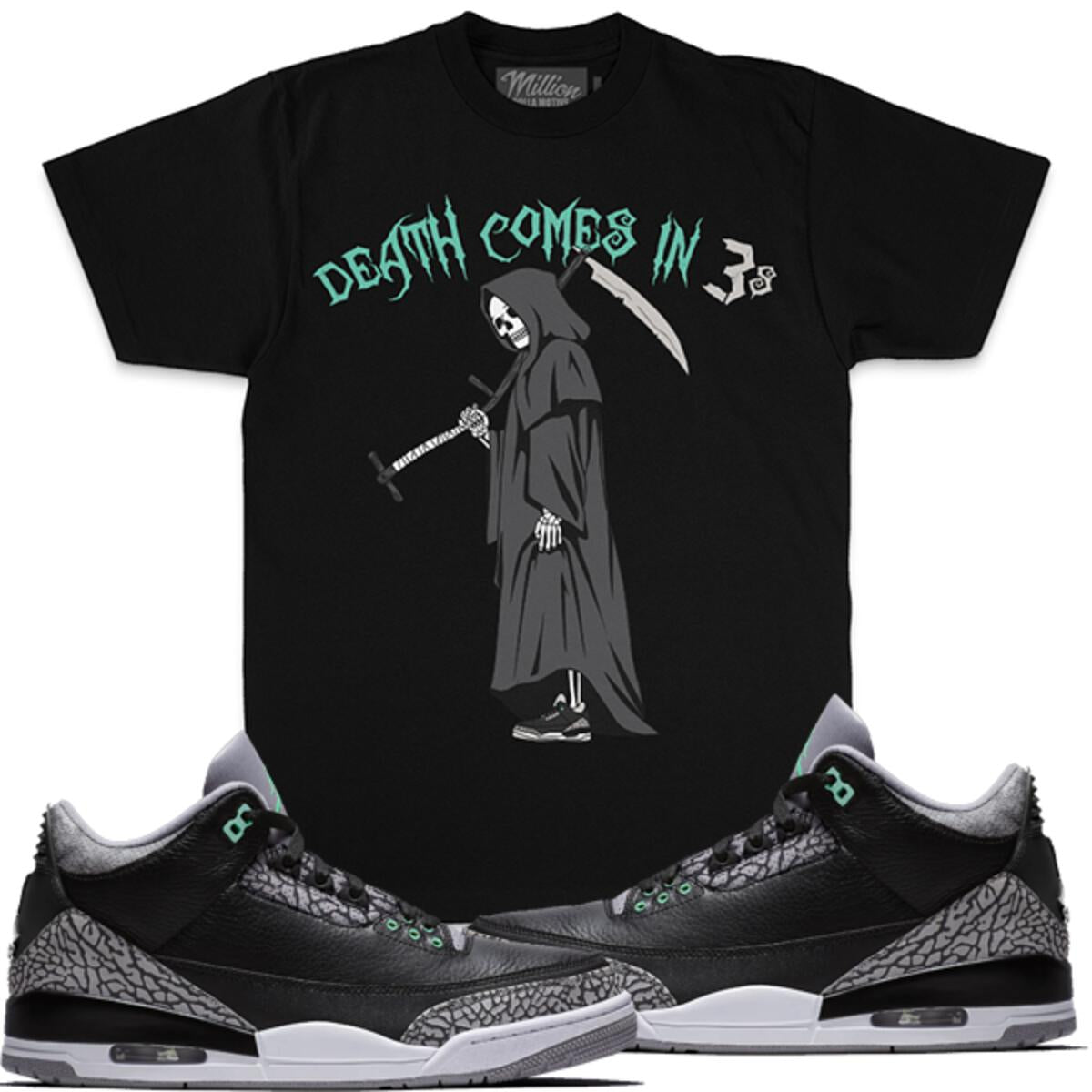 Motive Comes in 3’s T-shirt Black