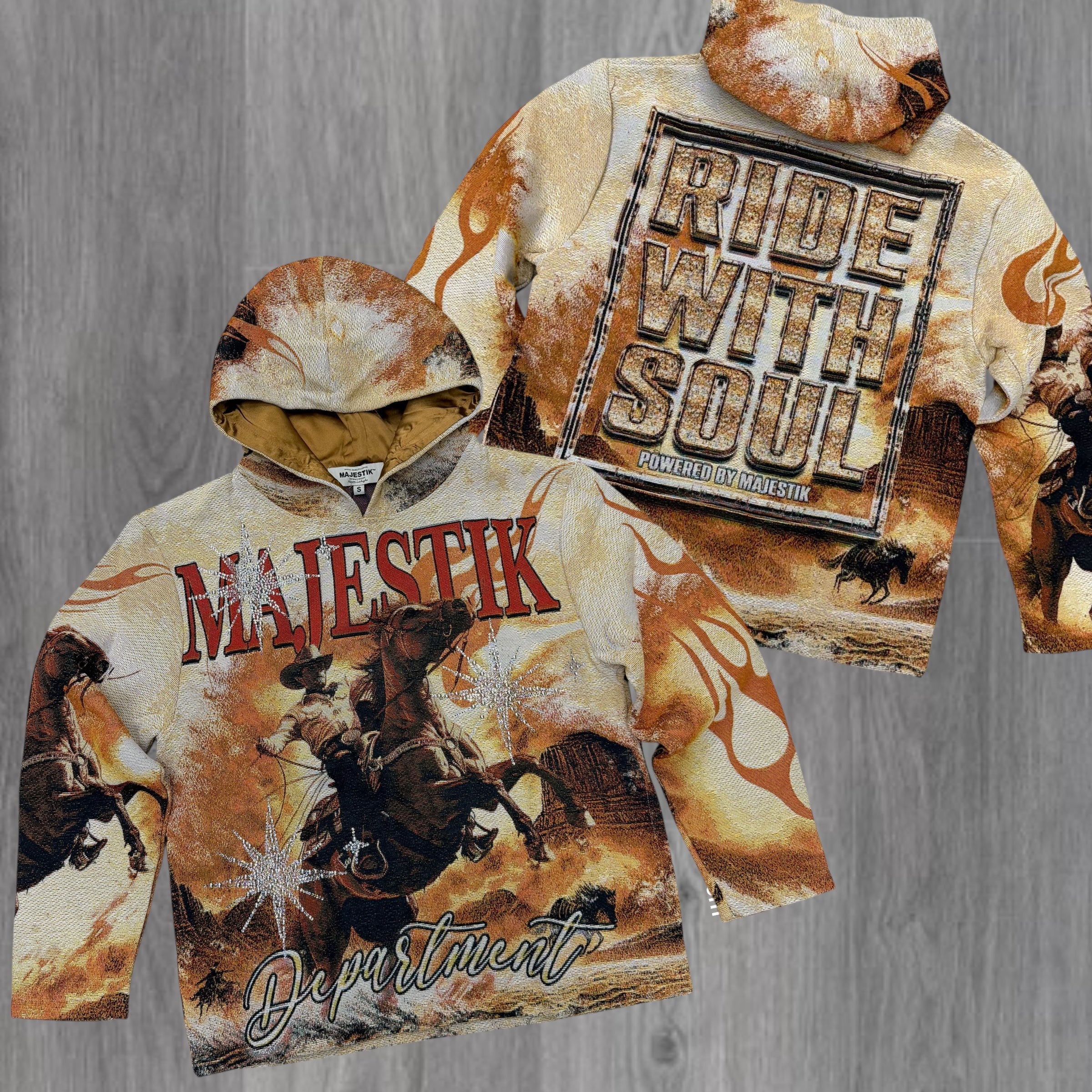 MJSTK - jacquard Ride Hoodie - Egg - 2507