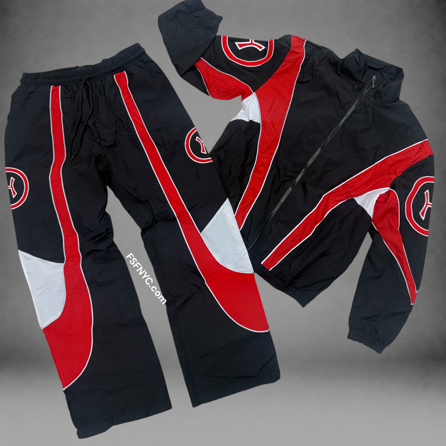 HDSN - Windbreaker Set - Black - 701