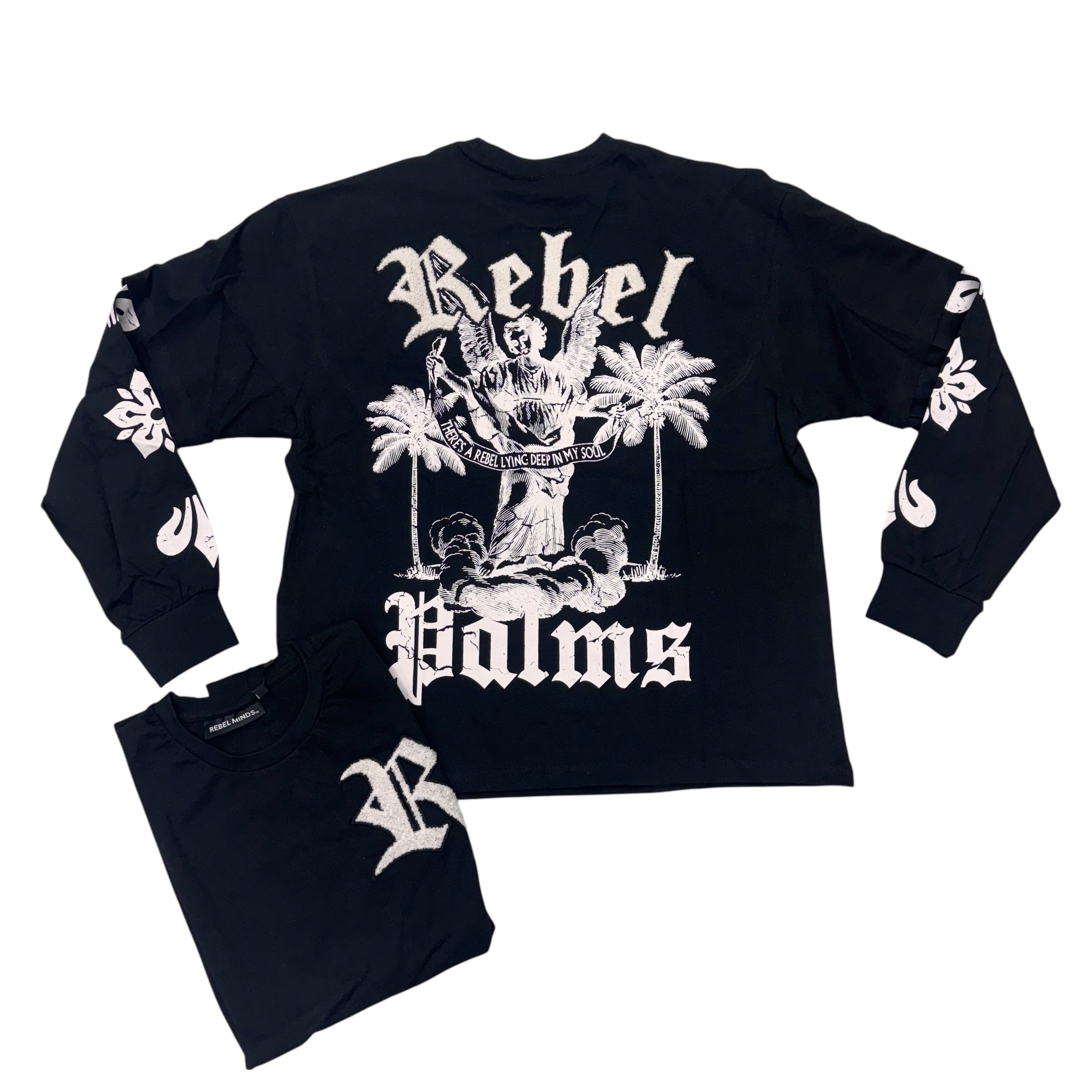 Rebel - Palms Long Sleeve - Black - 220
