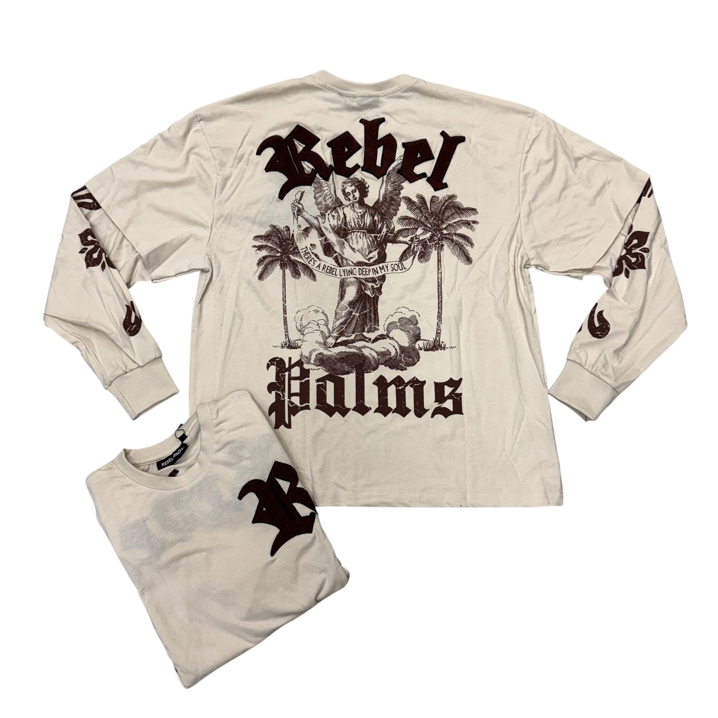 Rebel - Palms Long Sleeve - Cream - 220