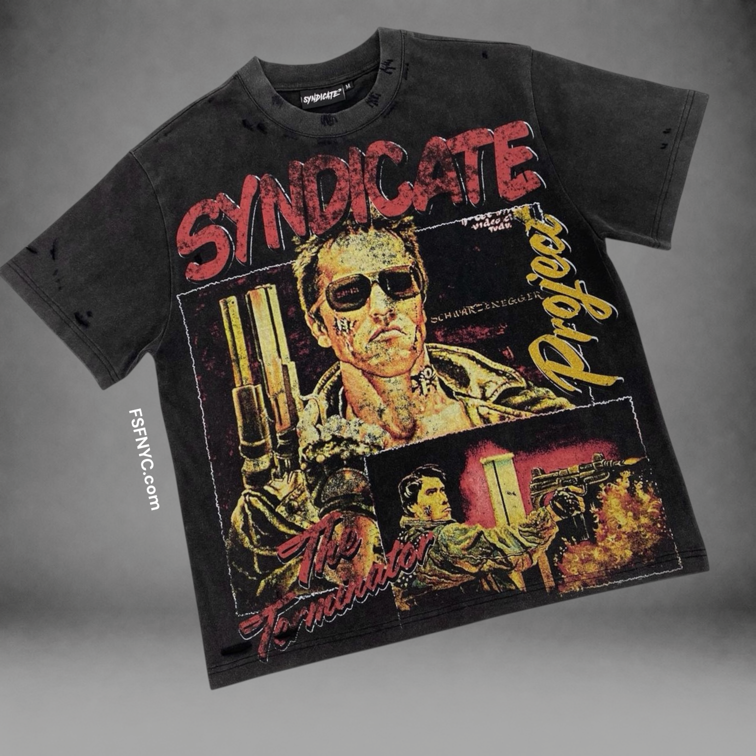 SYN - Terminator T-shirt - Black Wash - 17
