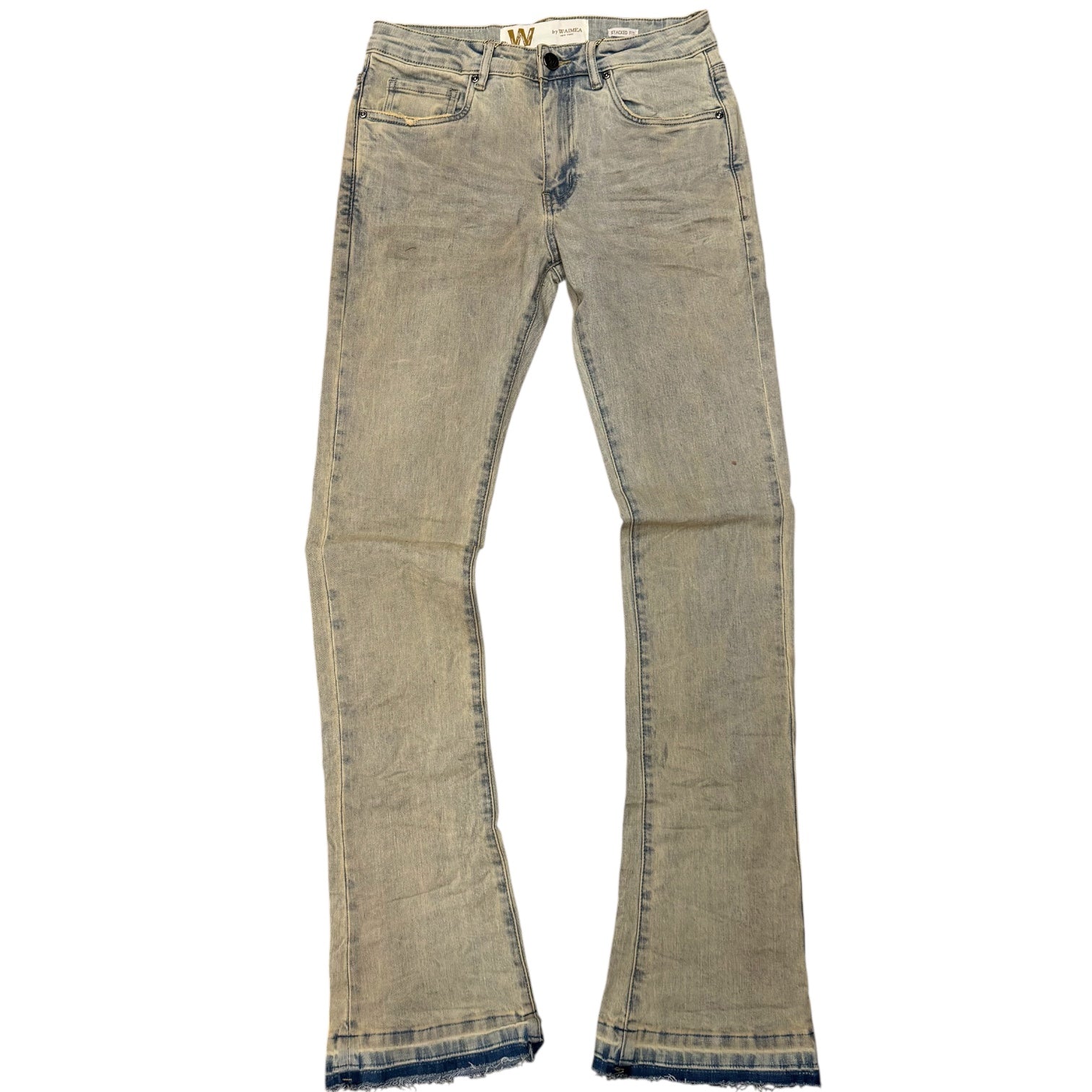 W - Clean Stacked Denim - Antique Industrial- M8211DC