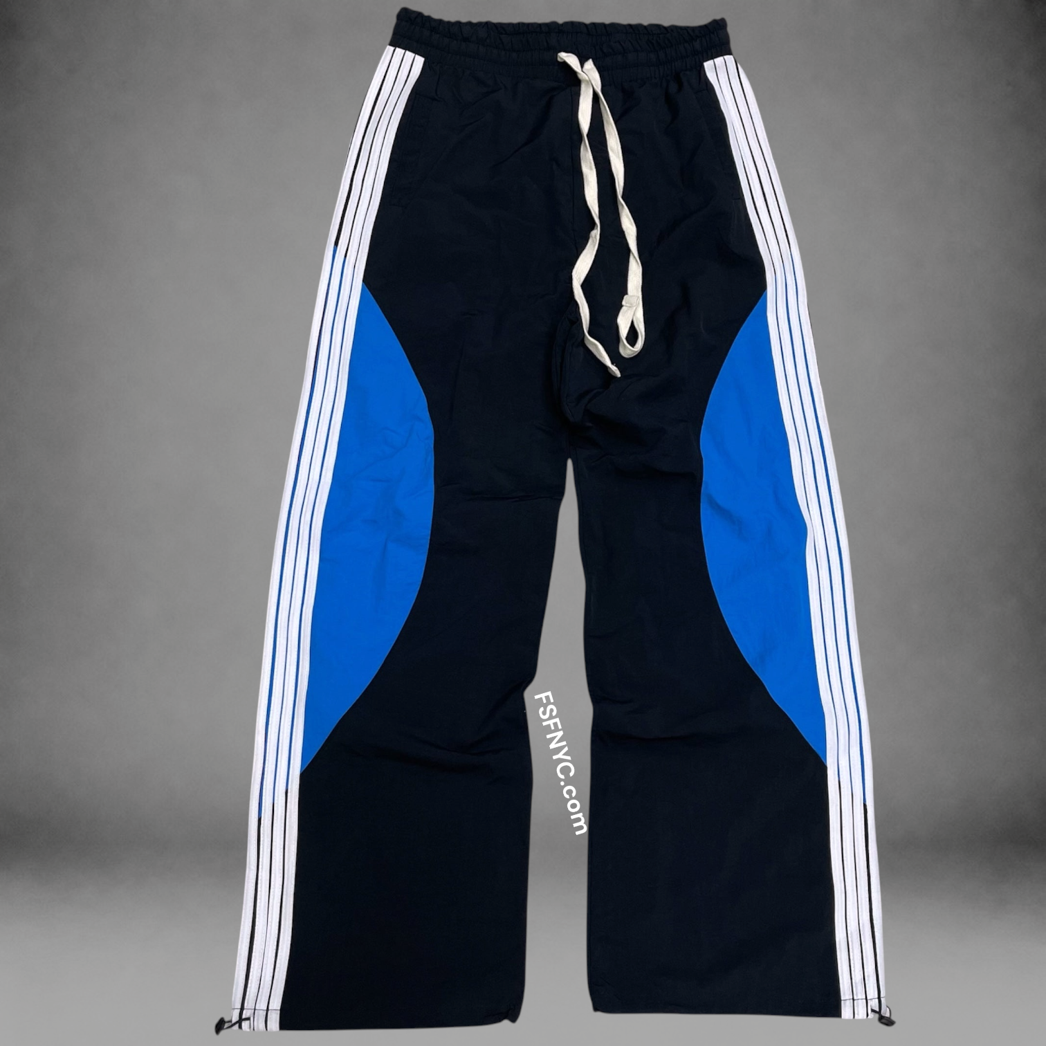 Baruda - Stripe Windbreaker Pants Black/Blue - 2026