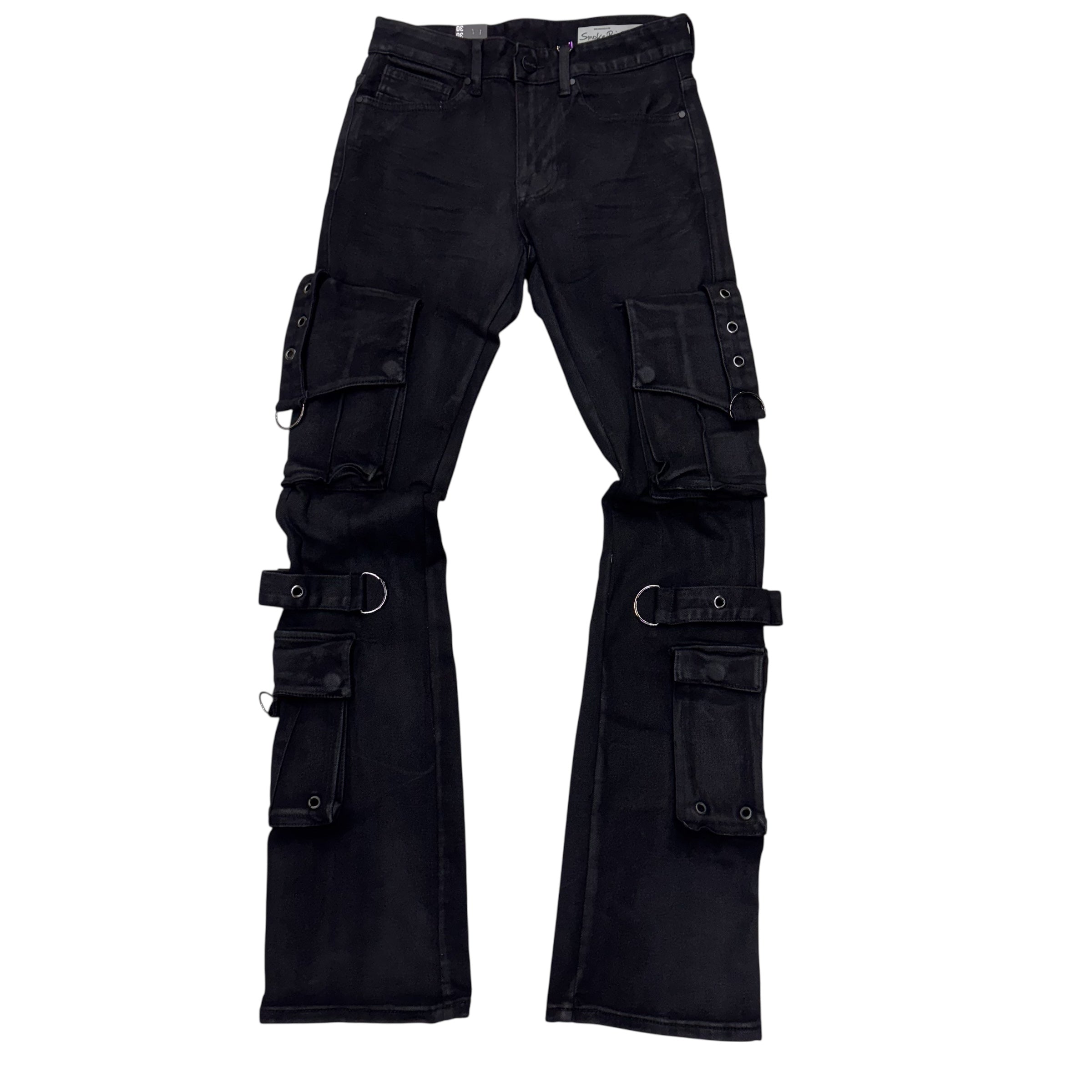 Rise - Stacked EYELET CARGO JEAN - GLBK - JP25543