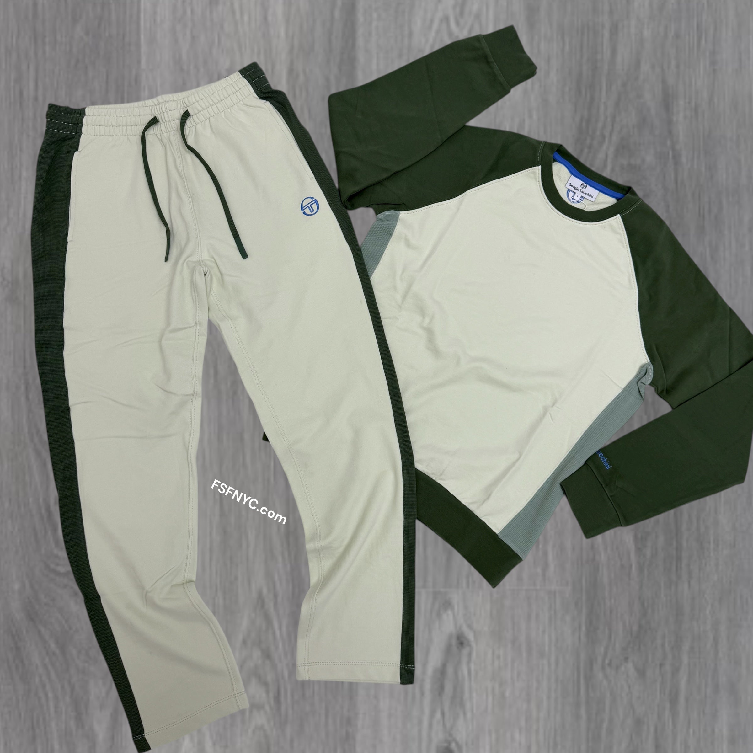 Sergio Tacchini - SET - Suonare Crew Set- Pale Green / Olive