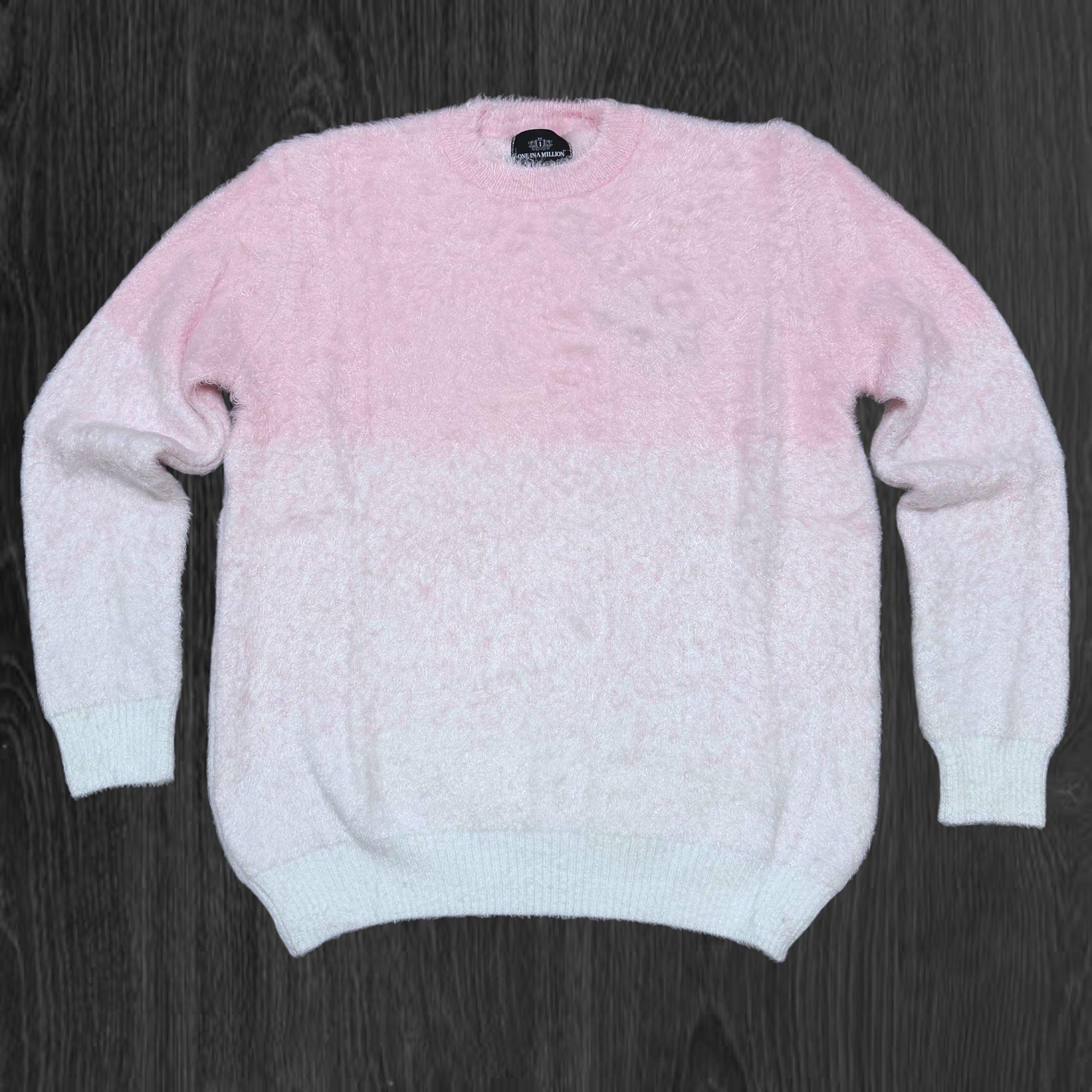 Baruda - Mohair Crew Sweater - White/Pink - 904