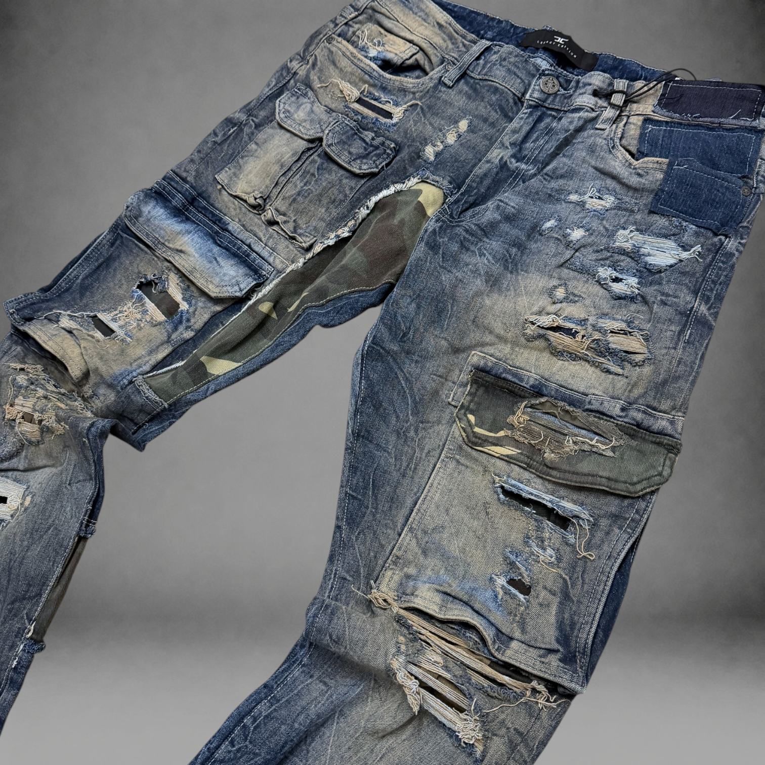 JC - Patched Work Denim - Woodland - JM3481