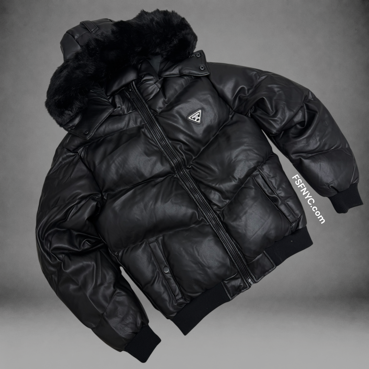 JC - PU Puffer Coat SYIP - Black - 91878