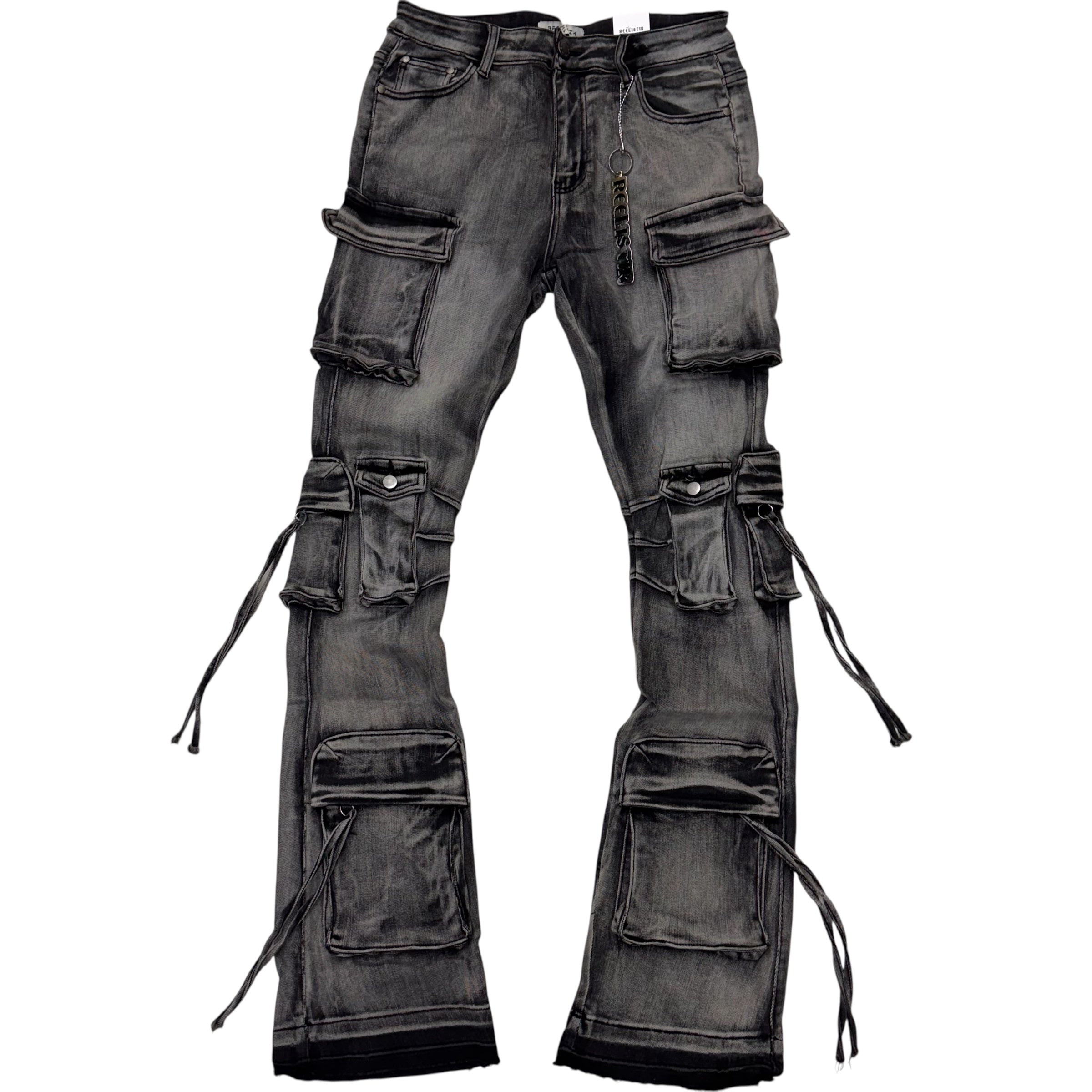 RLSTK - stacked Utility Cargo Denim - Grey - 1213