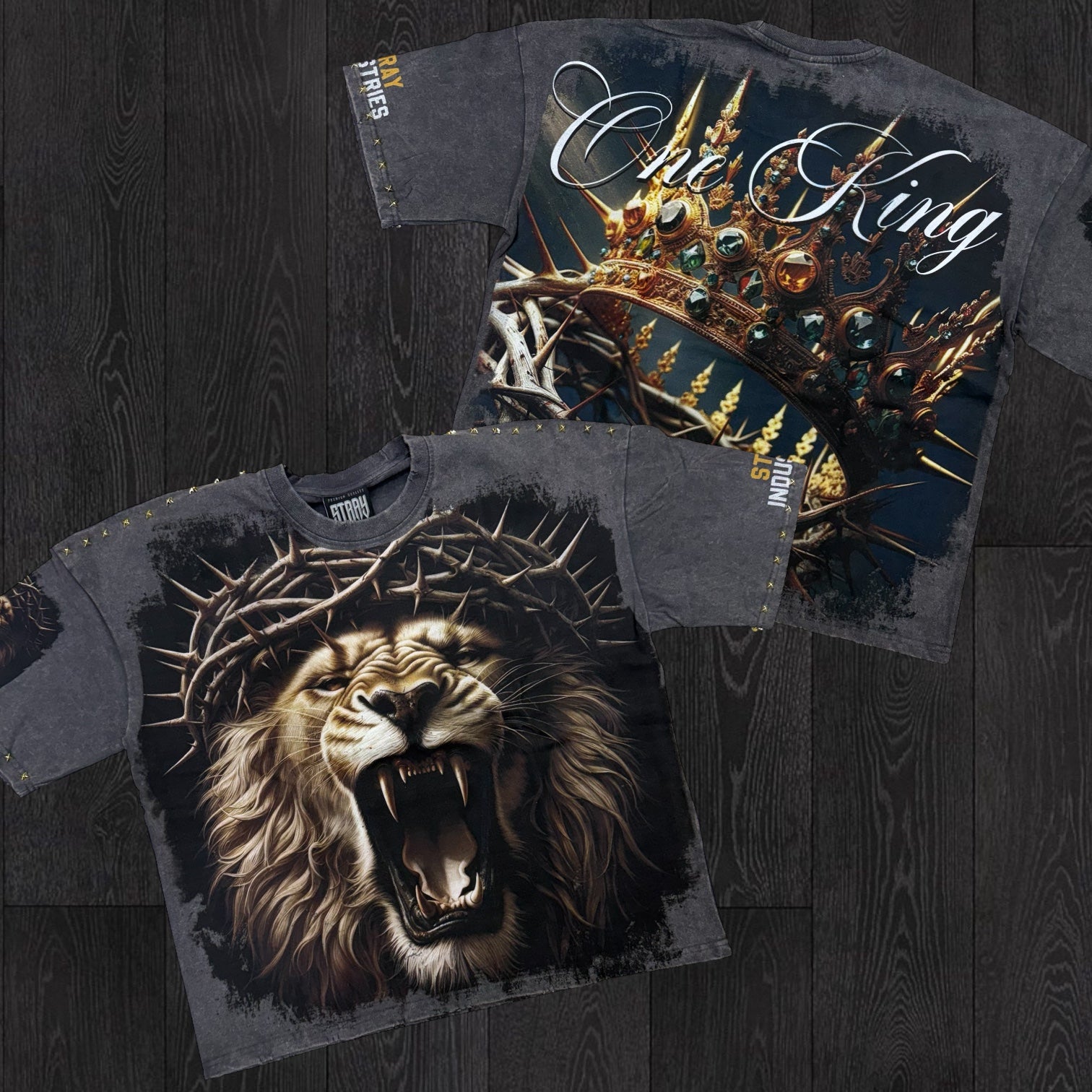 Stray - The King T-shirt - charcoal - 1719