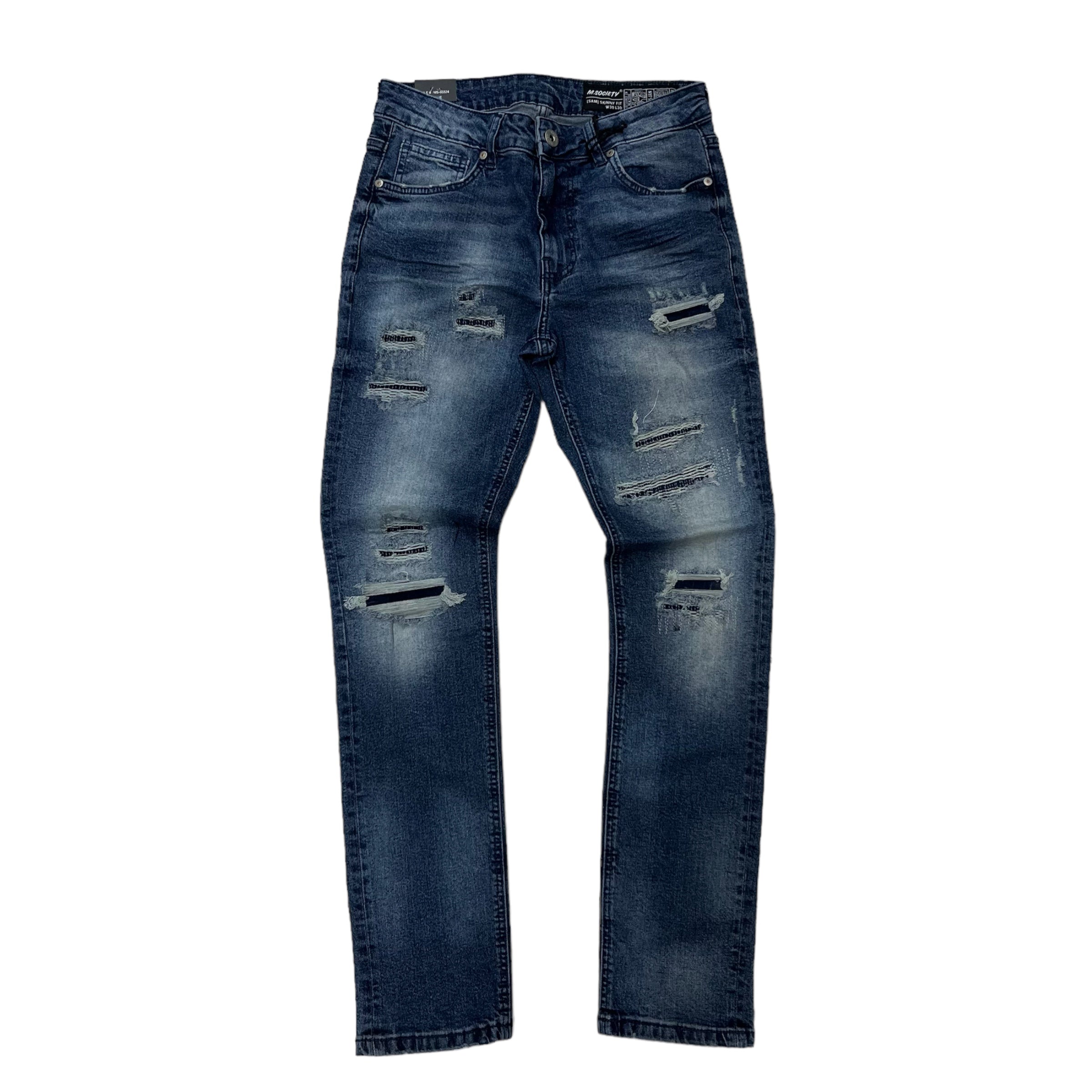 Mischief rips and repair Skinny Fit Blue 80324