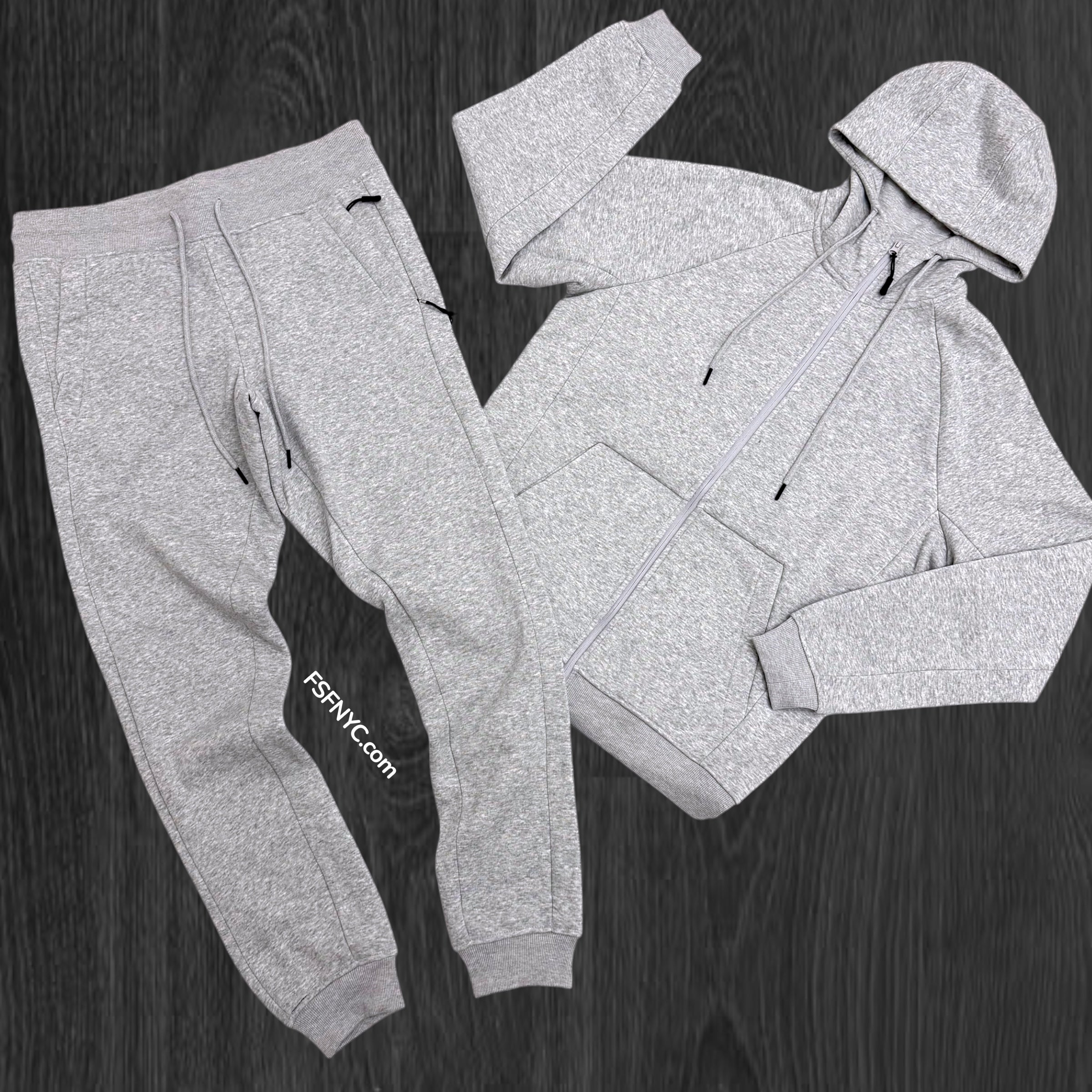 Narr - Classic UpTown Zip Up Sweat Suit - Grey - 1080 z