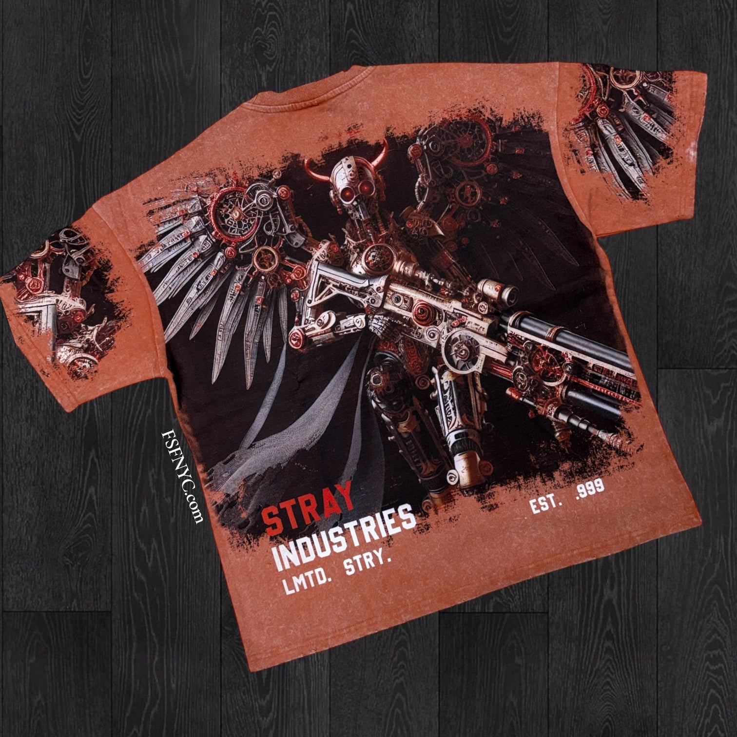 Stray - The Machine T-shirt - Brick - 1739