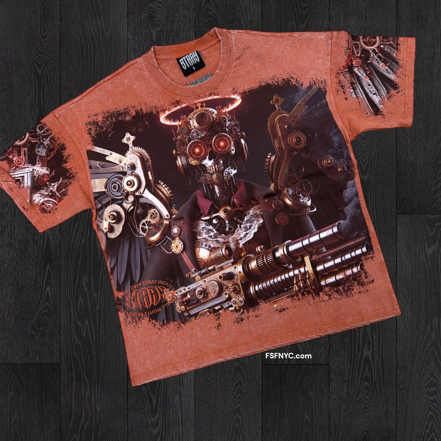 Stray - The Machine T-shirt - Brick - 1739