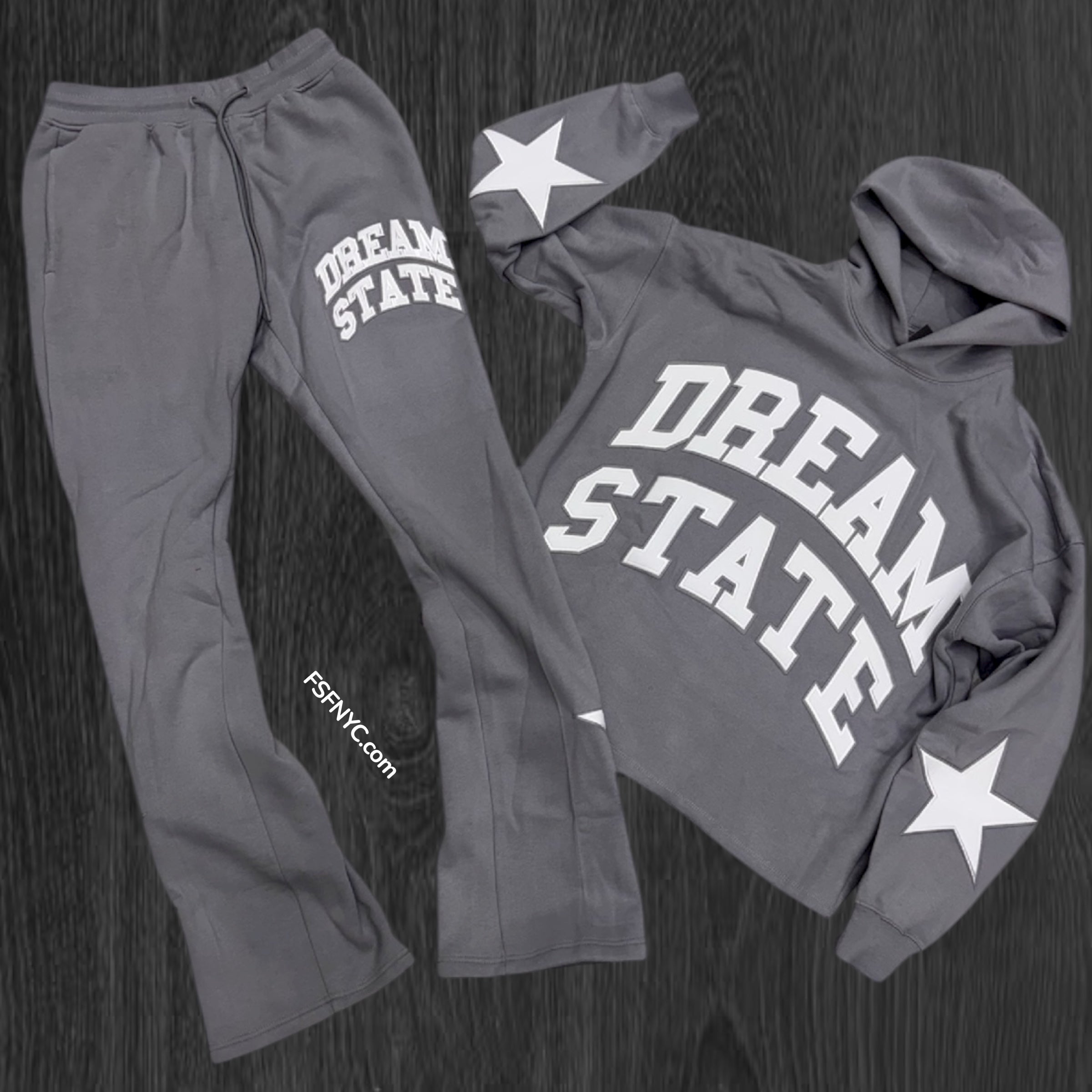 Roku - Stacked Dream state Sweat suit - GRY - 1809 1808