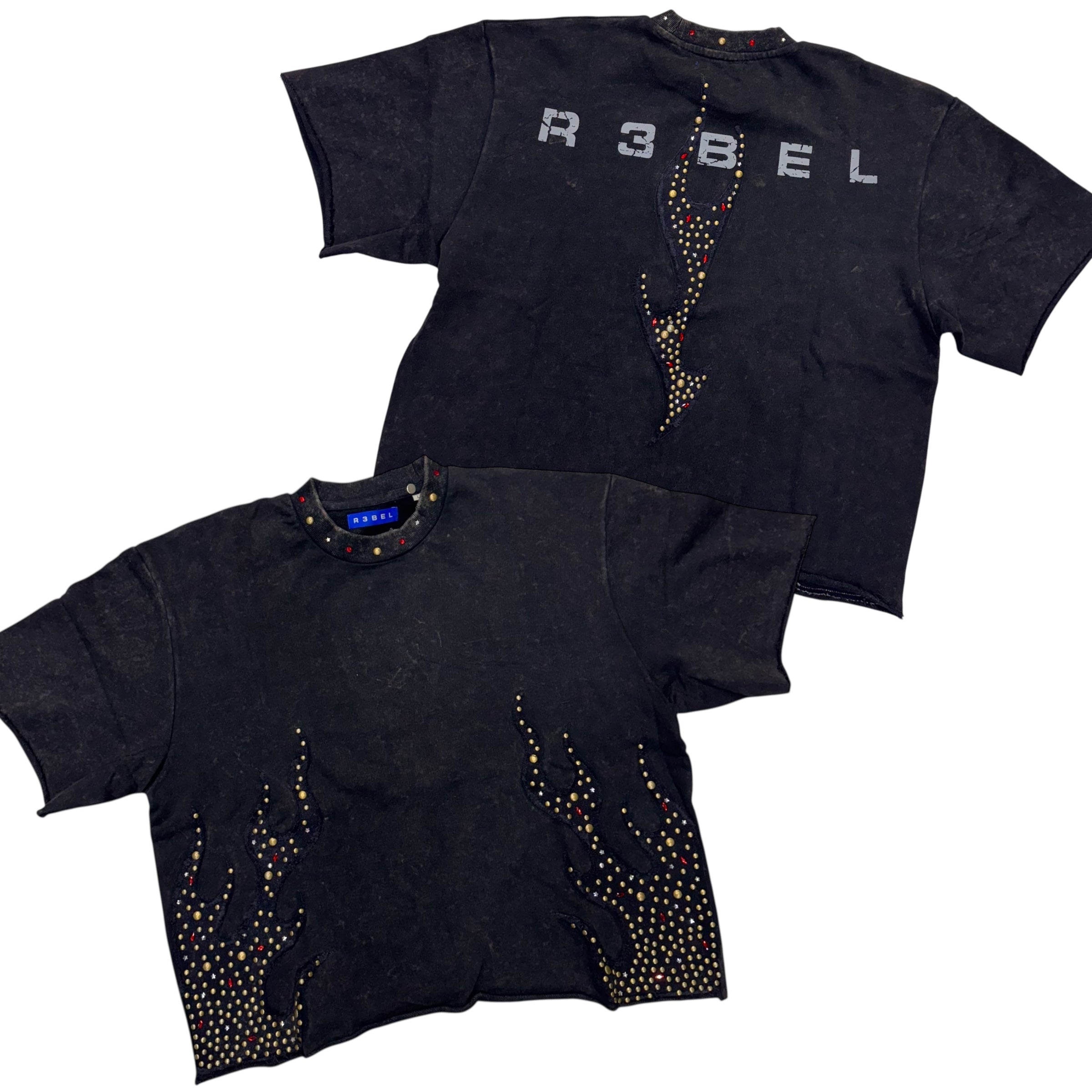 R3- Studded Firefest T-Shirt Black 652-168