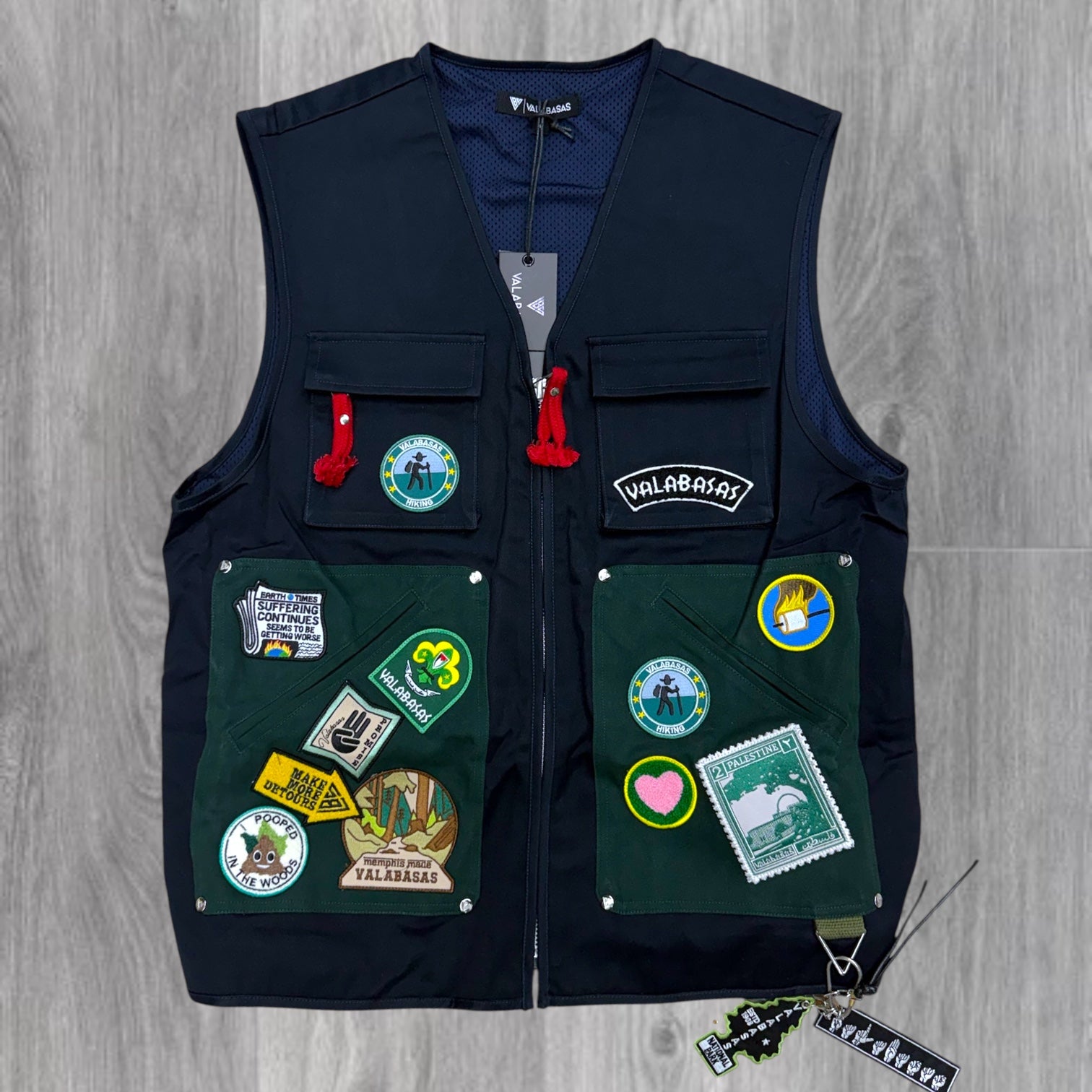 Valabasas - sum Patch Vest - Tan - 1002