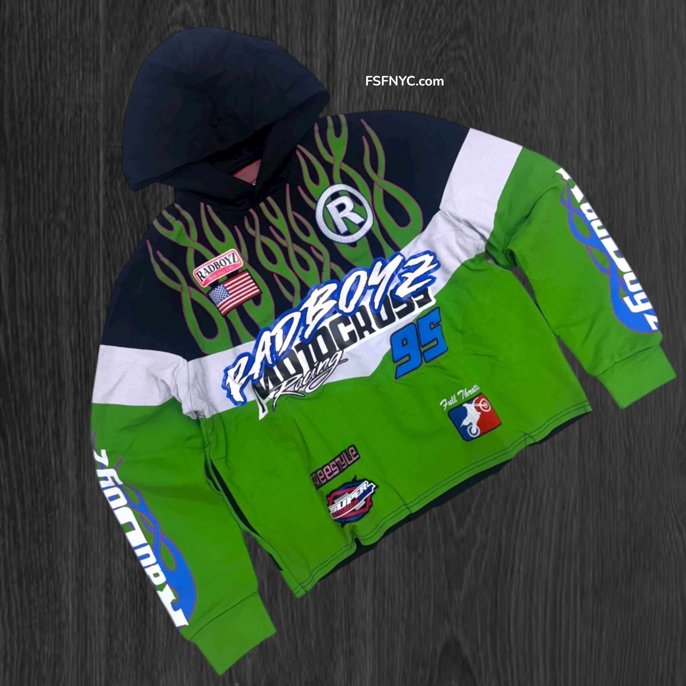 RADBOYZ - MOTOCROSS Heavyweight Hoodie - BLK - 108