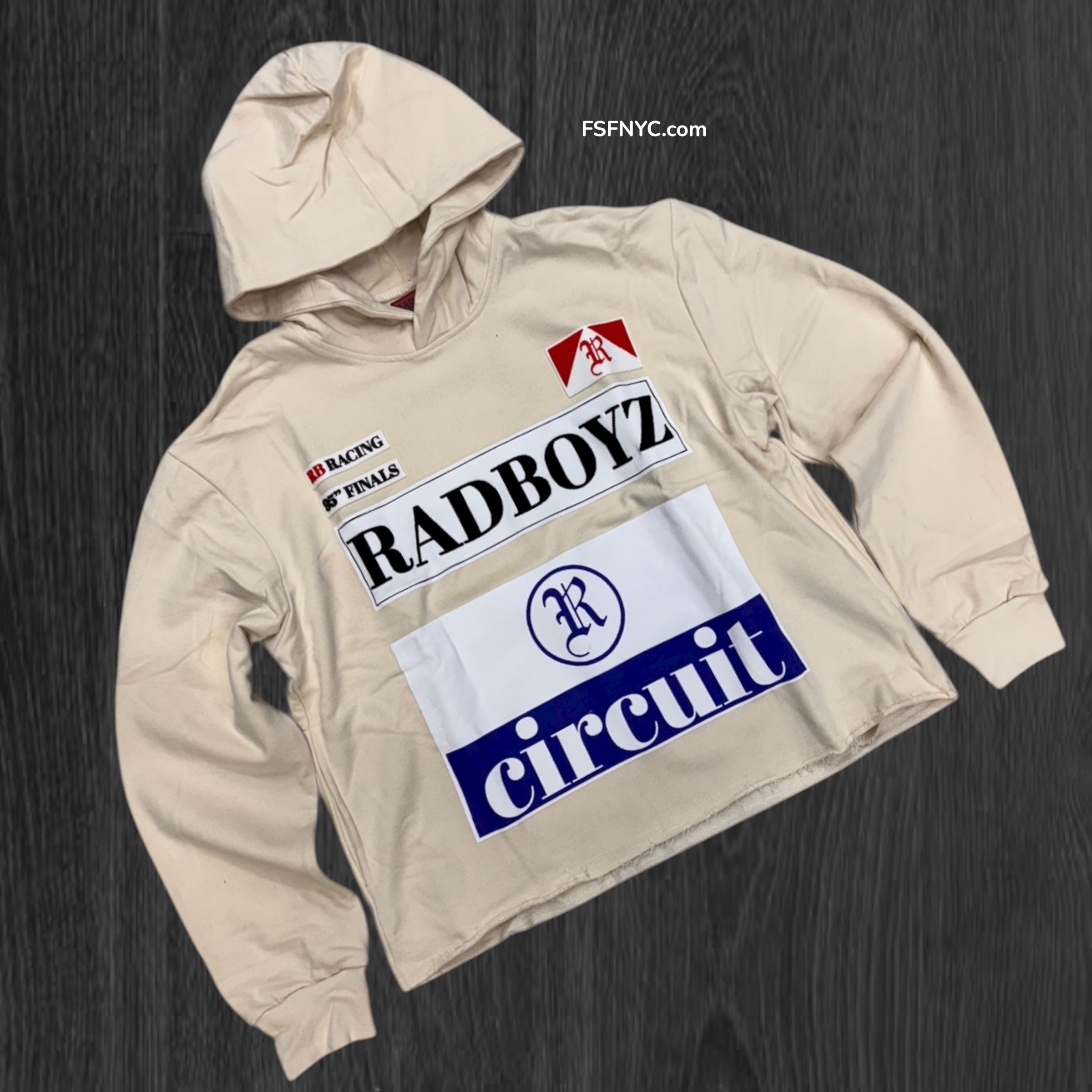 RADBOYZ - RACING FINALS Heavyweight Hoodie - CRM - 105